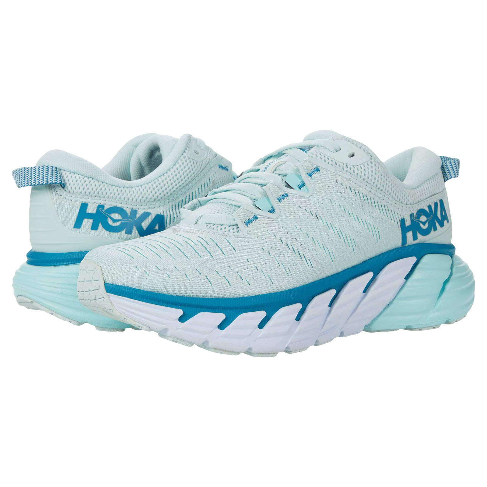 Hoka Gaviota 3 Mesh Women's Running Shoes#color_morning mist blue tint