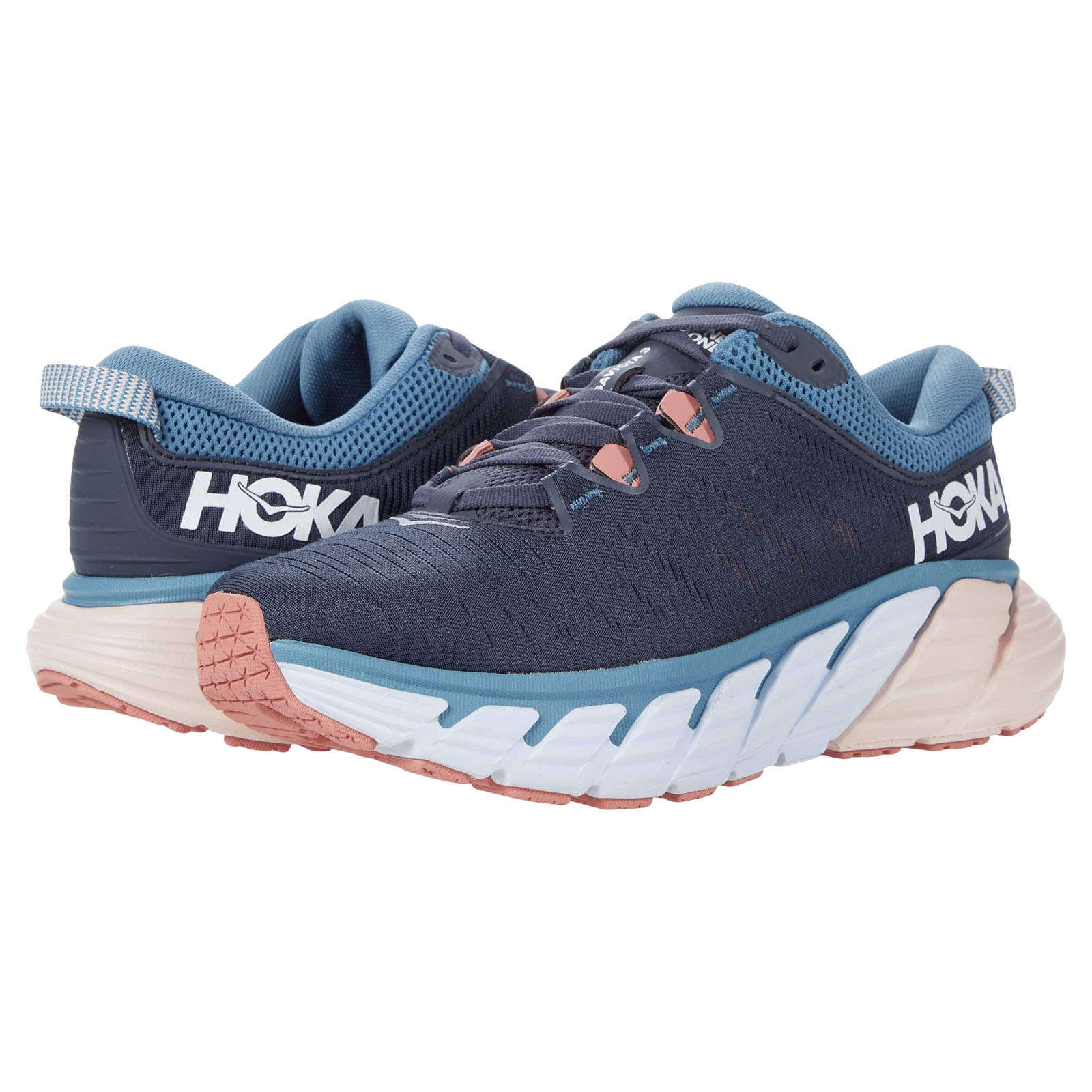 Hoka Gaviota 3 Mesh Women's Running Shoes#color_ombre blue rosette