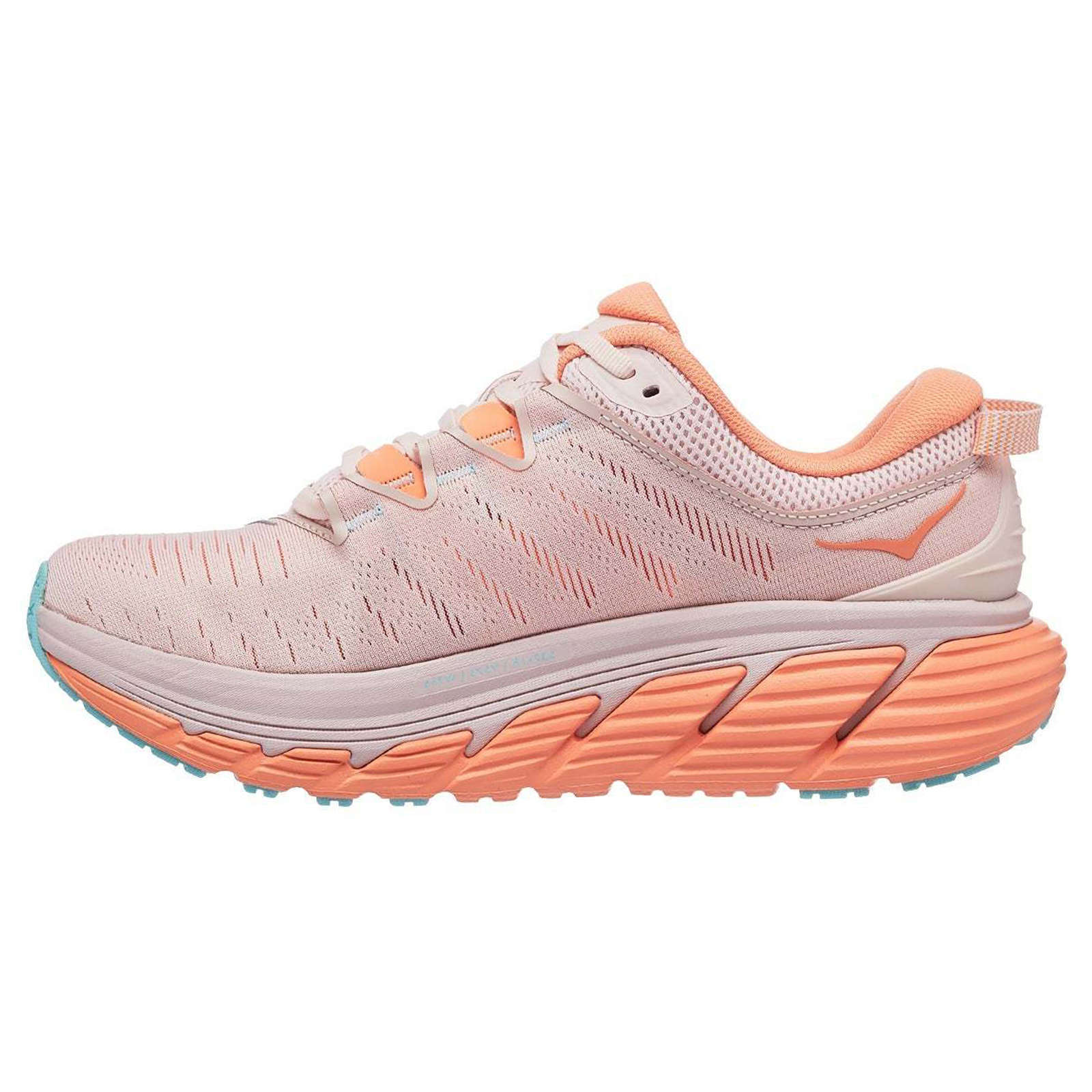 Hoka Gaviota 3 Mesh Women's Running Shoes#color_silver peony cantaloupe