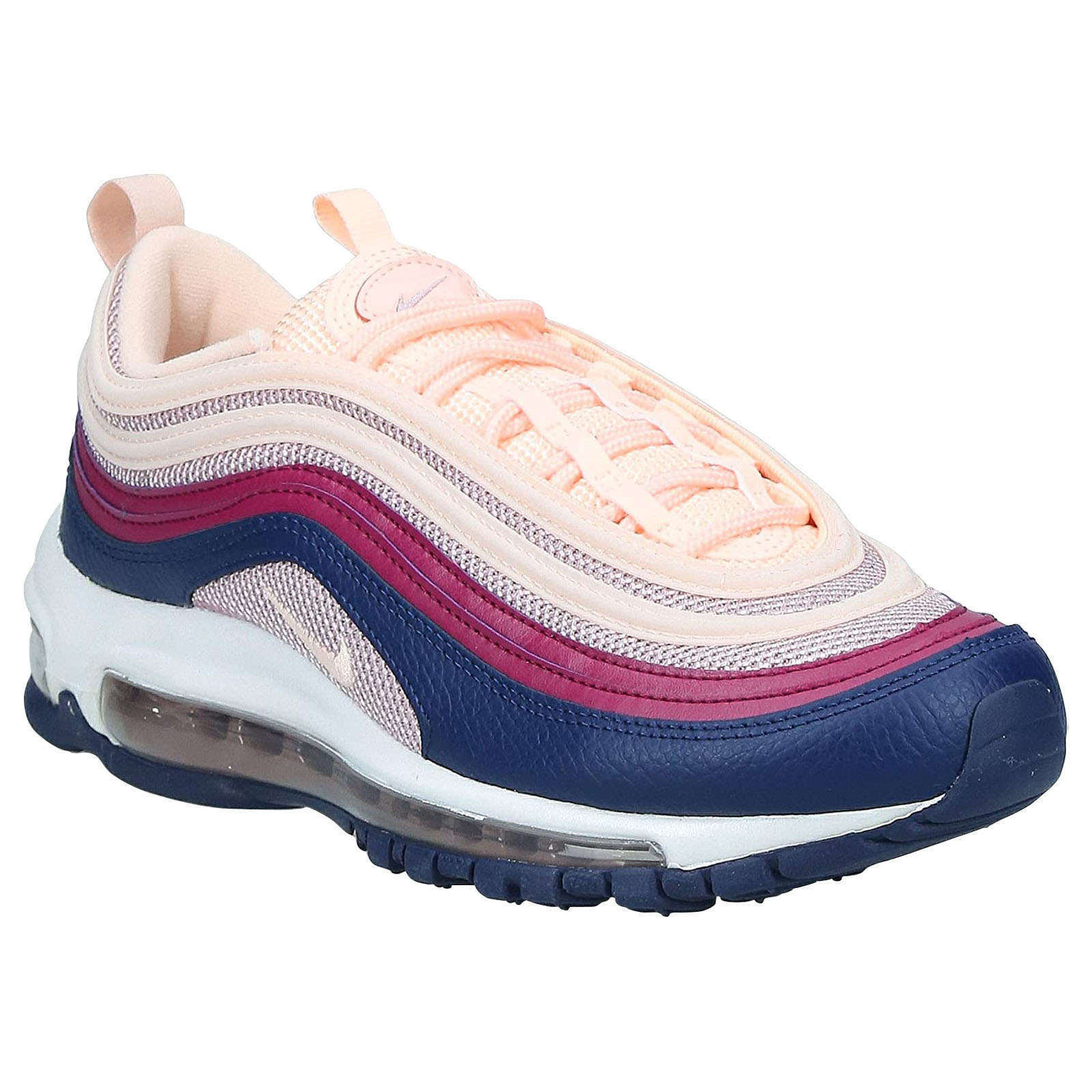 Nike Air Max 97 Textile Leather Synthetic Women's Low-Top Sneakers#color_crimson tint