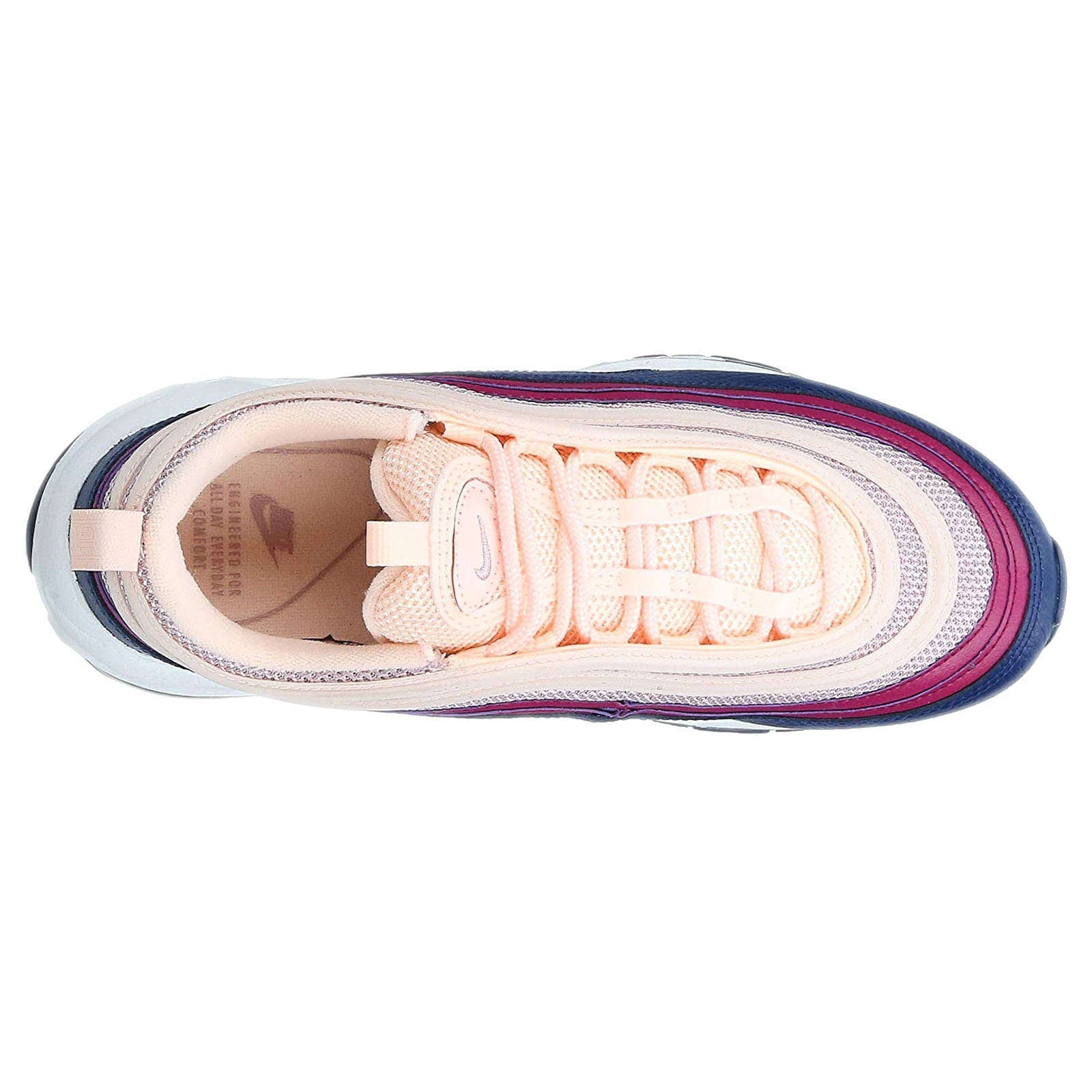 Nike Air Max 97 Textile Leather Synthetic Women's Low-Top Sneakers#color_crimson tint