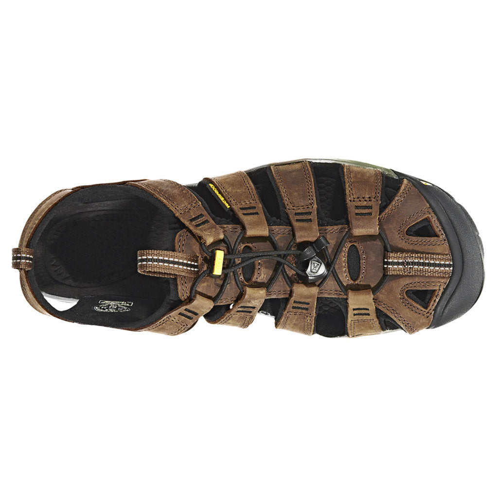 Keen Clearwater CNX Men's Waterproof Sandals#color_dark earth black