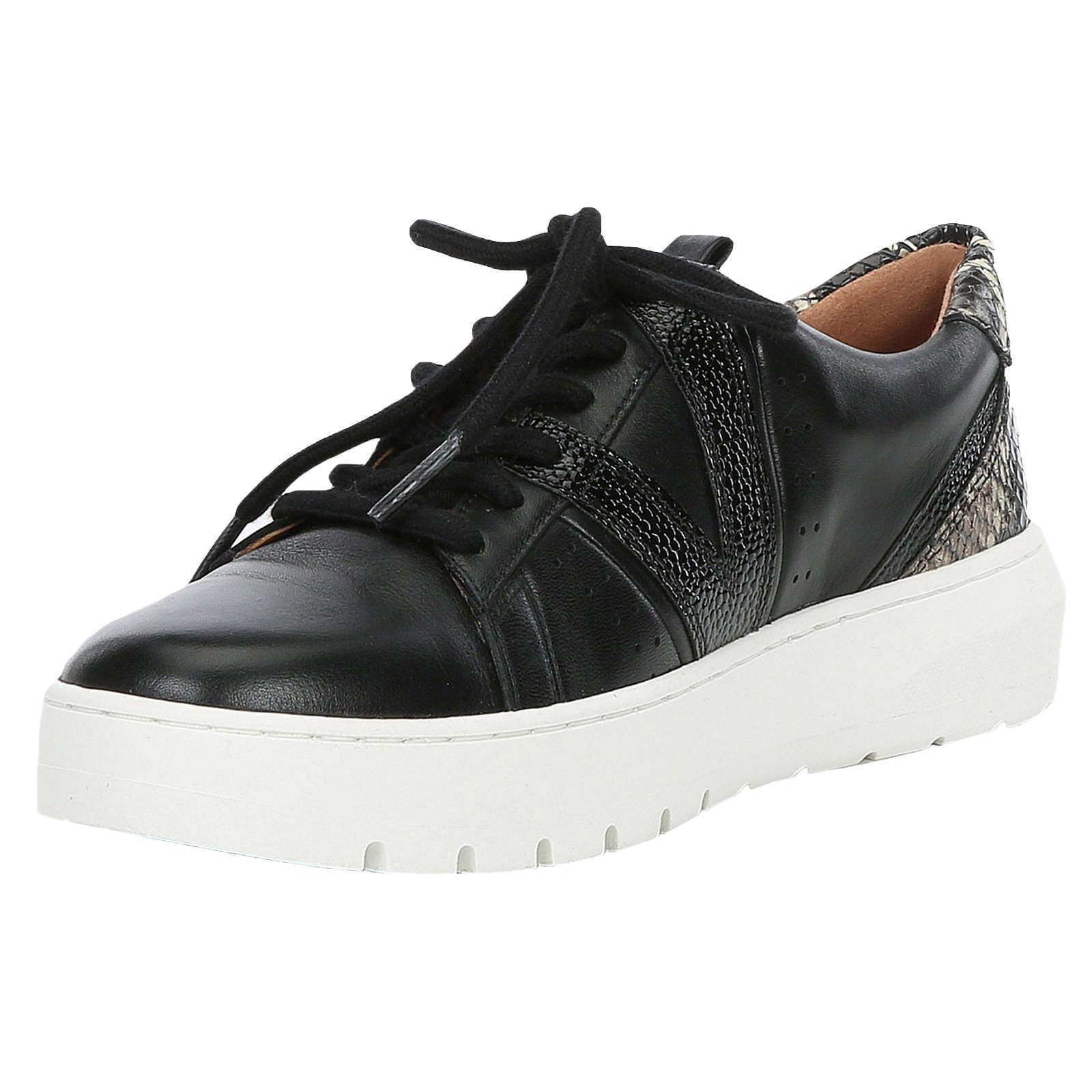 Vionic Abyss Simasa Leather Womens Sneakers#color_black