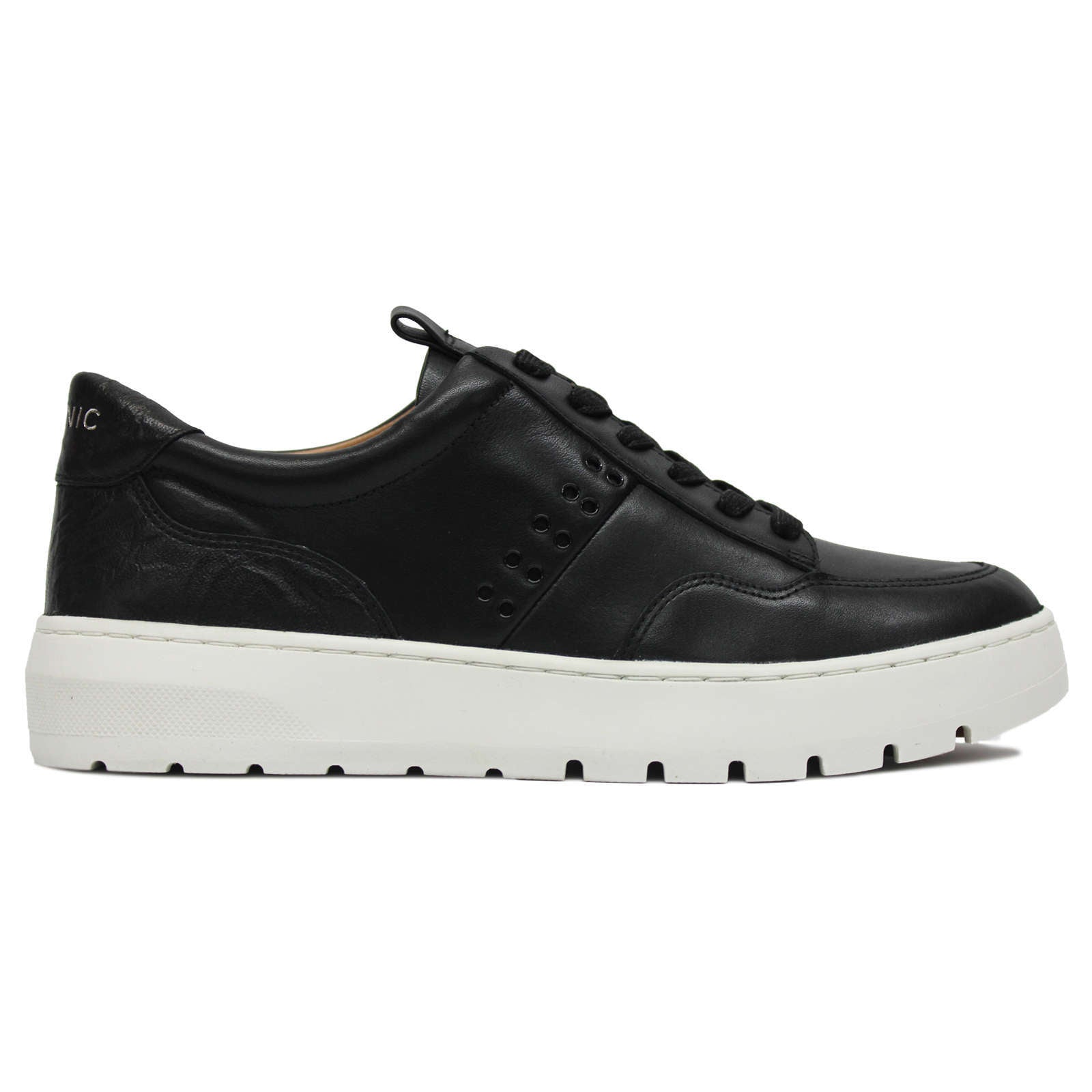 Vionic Abyss Ysenia Leather Womens Sneakers#color_black