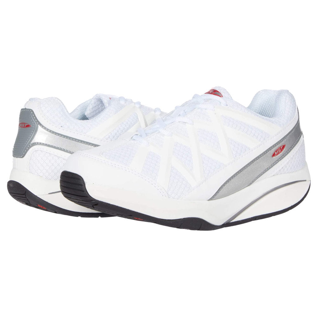 MBT Sport 3X PU Leather & Mesh Women's Low-Top Sneakers#color_white