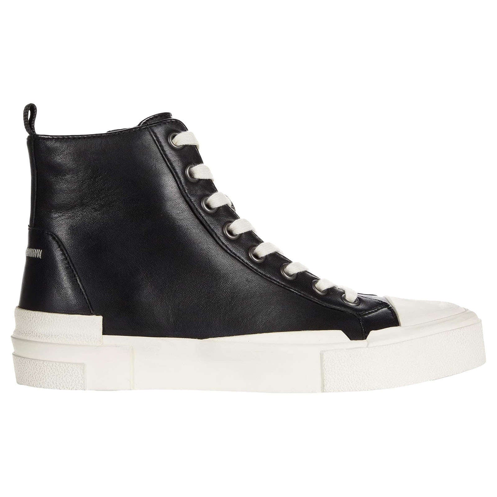 Ash Ghibly Bis Leather Women's High-Top Sneakers#color_black