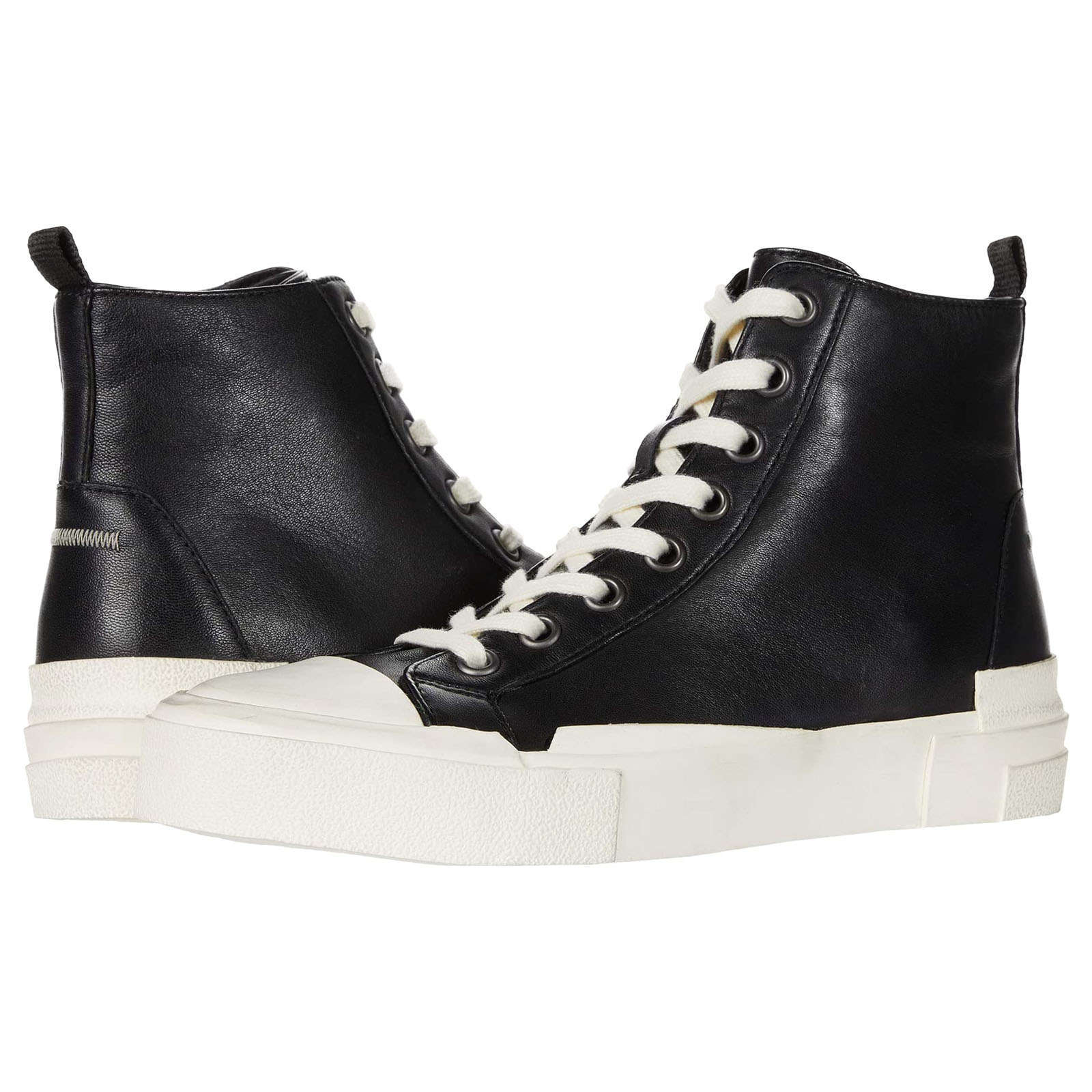 Ash Ghibly Bis Leather Women's High-Top Sneakers#color_black