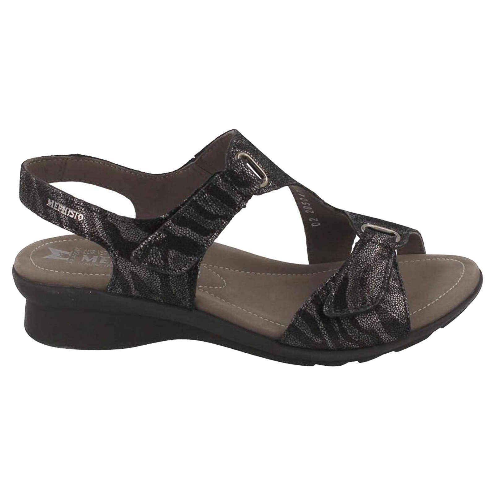 Mephisto Paris Leather Womens Sandals#color_black