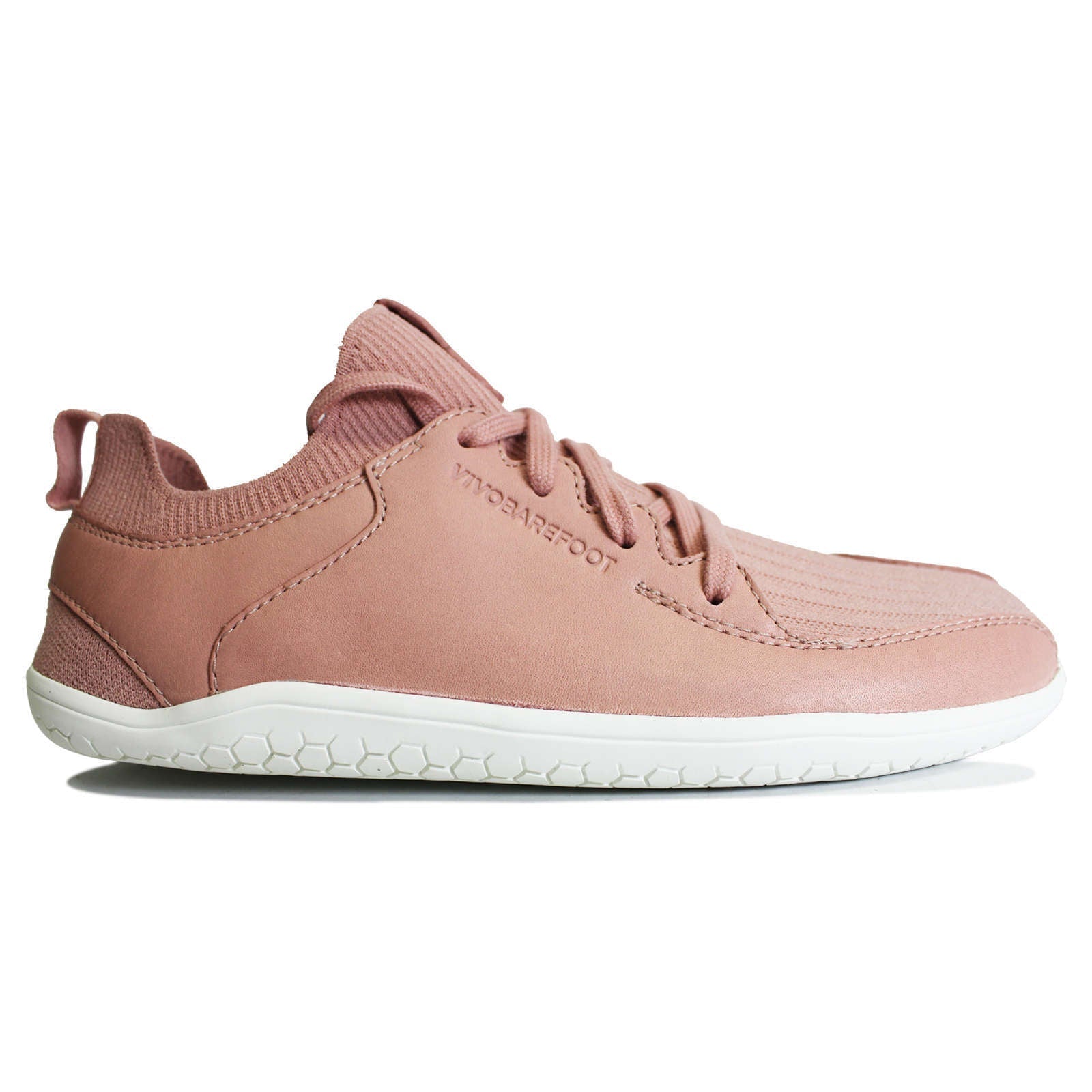 Vivobarefoot Primus Knit II Textile Leather Womens Sneakers#color_misty rose