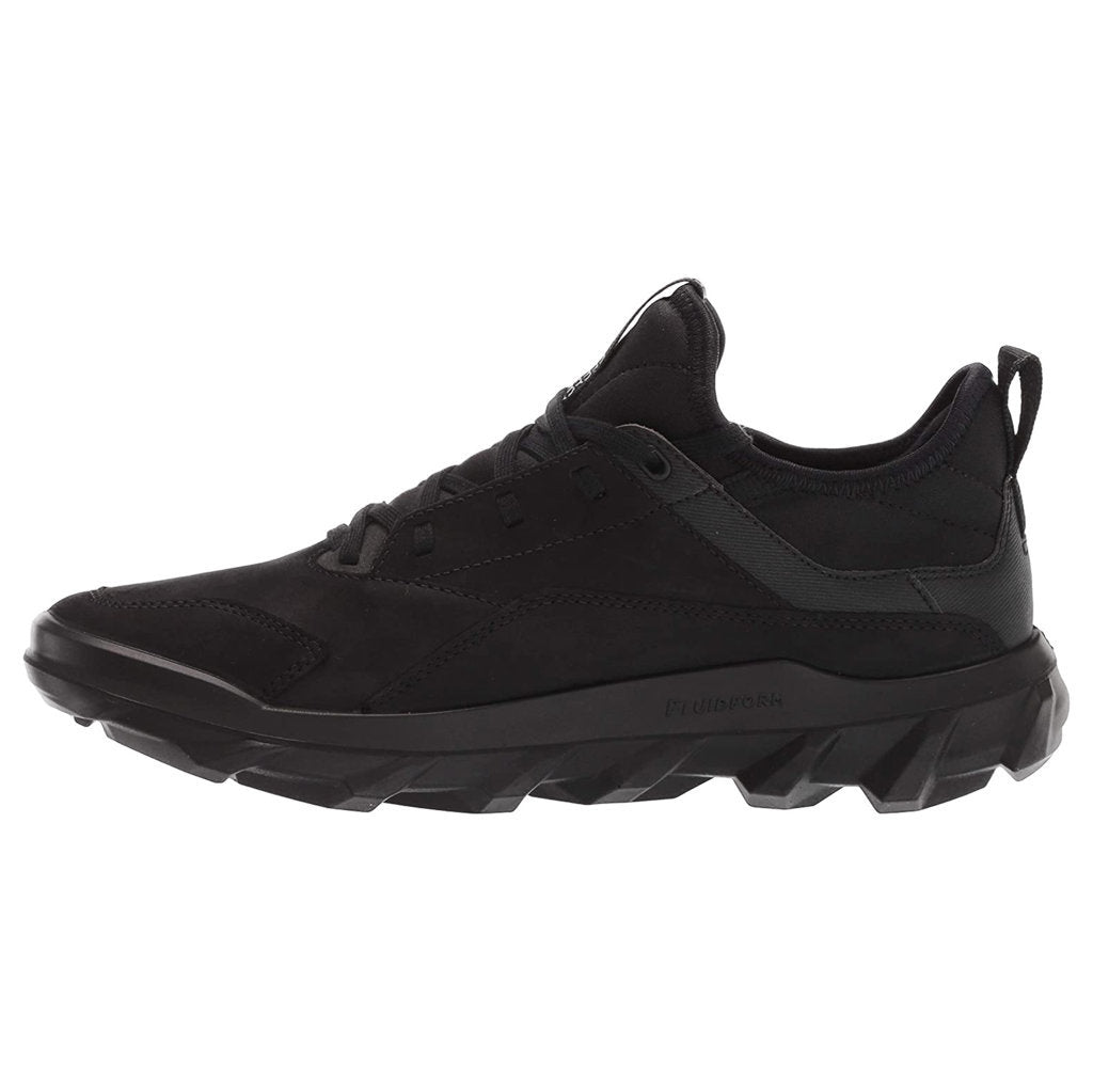 Ecco MX 820183 Nubuck Textile Womens Sneakers#color_black