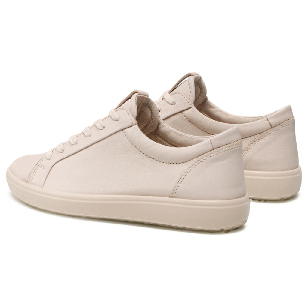 Ecco Soft 7 470303 Leather Womens Sneakers#color_limestone