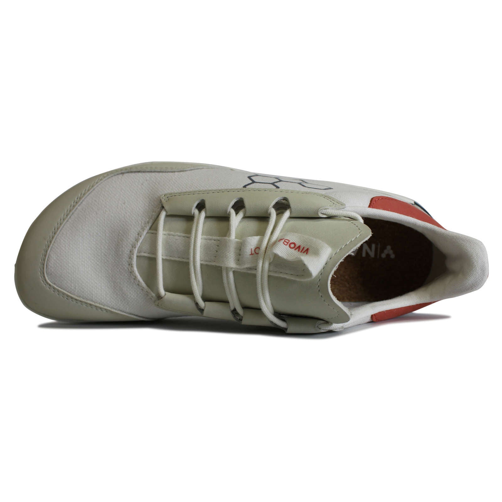 Vivobarefoot Geo Shell Leather Textile Womens Sneakers#color_limestone coral