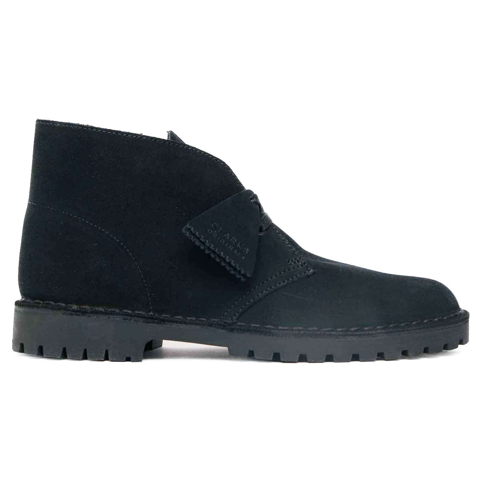 Clarks Originals Desert Rock Suede Men's Boots#color_black