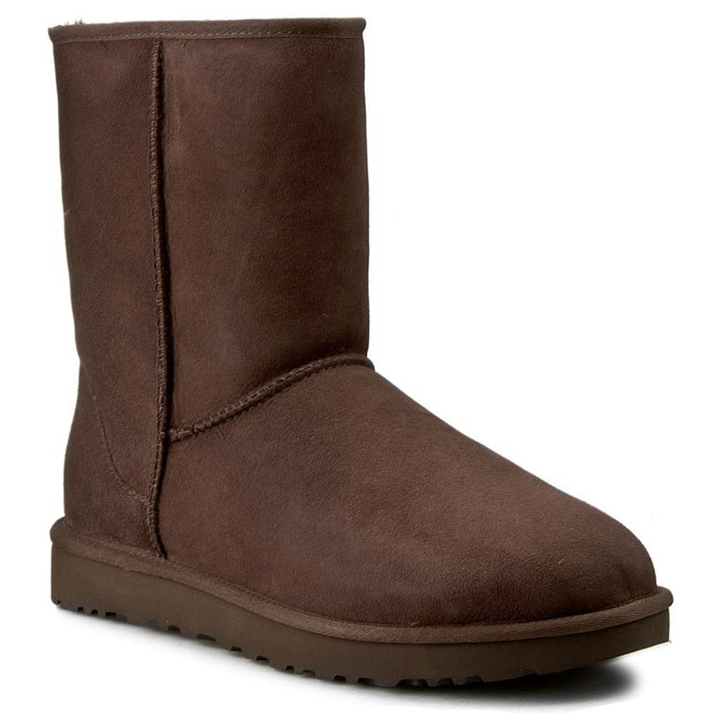 UGG Classic Short II Suede Sheepskin Women's Winter Boots#color_chocolate