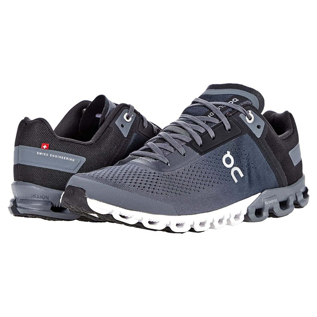 On Running Cloudflow Mesh Men's Low-Top Sneakers#color_black asphalt