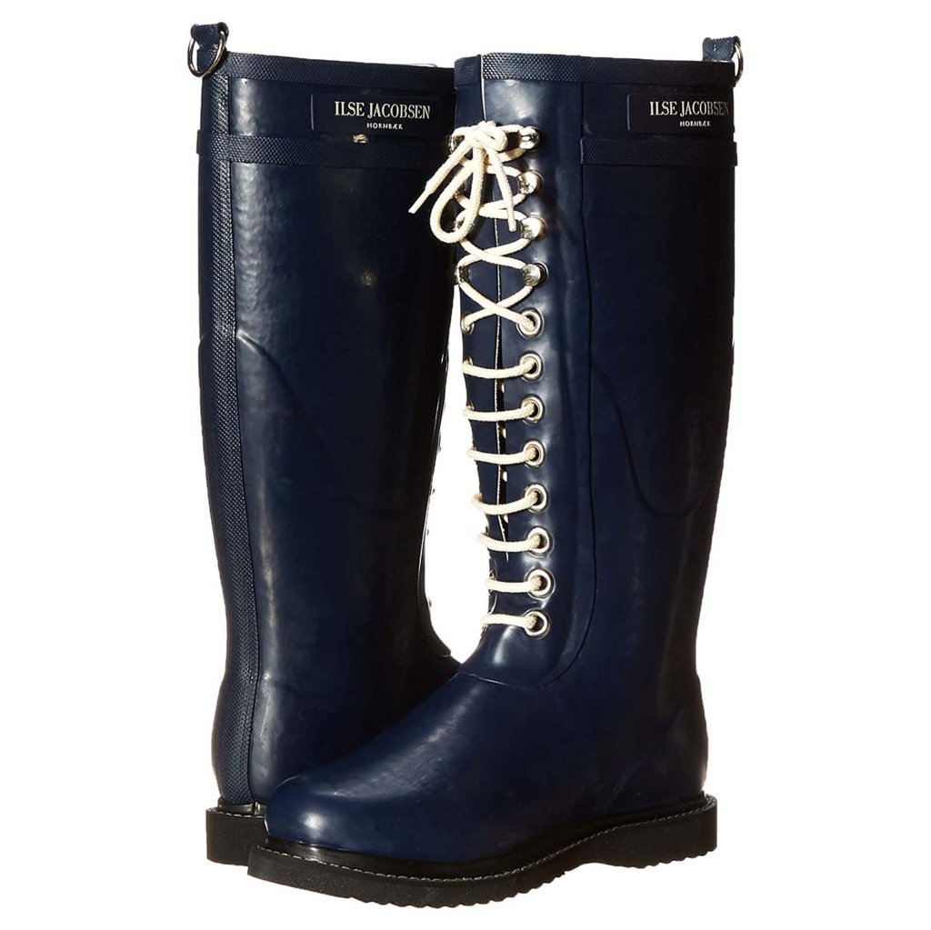 Ilse Jacobsen Rub1 Rubber Womens Boots#color_dark navy