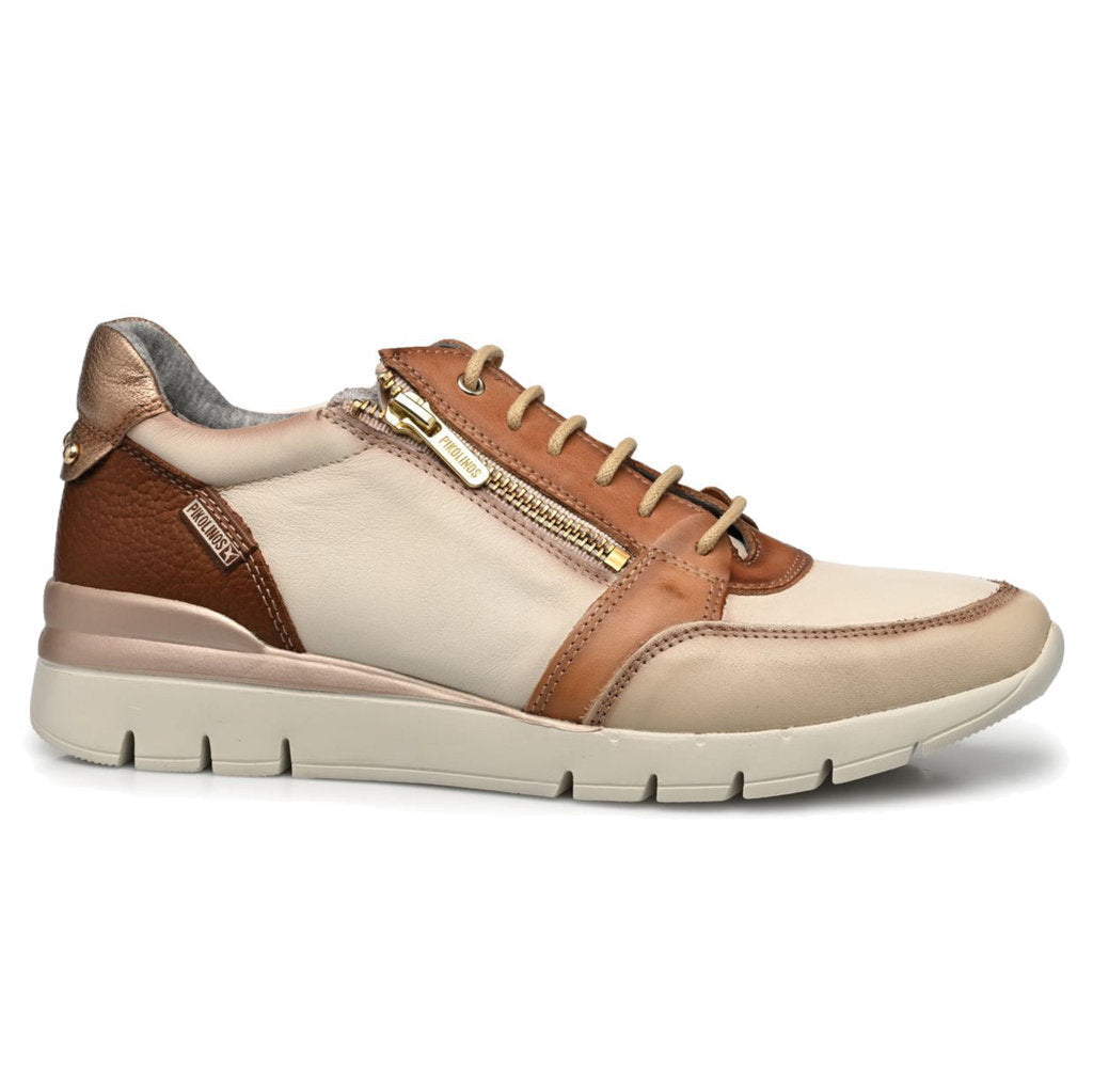 Pikolinos Cantabria W4R Leather Womens Sneakers#color_nata