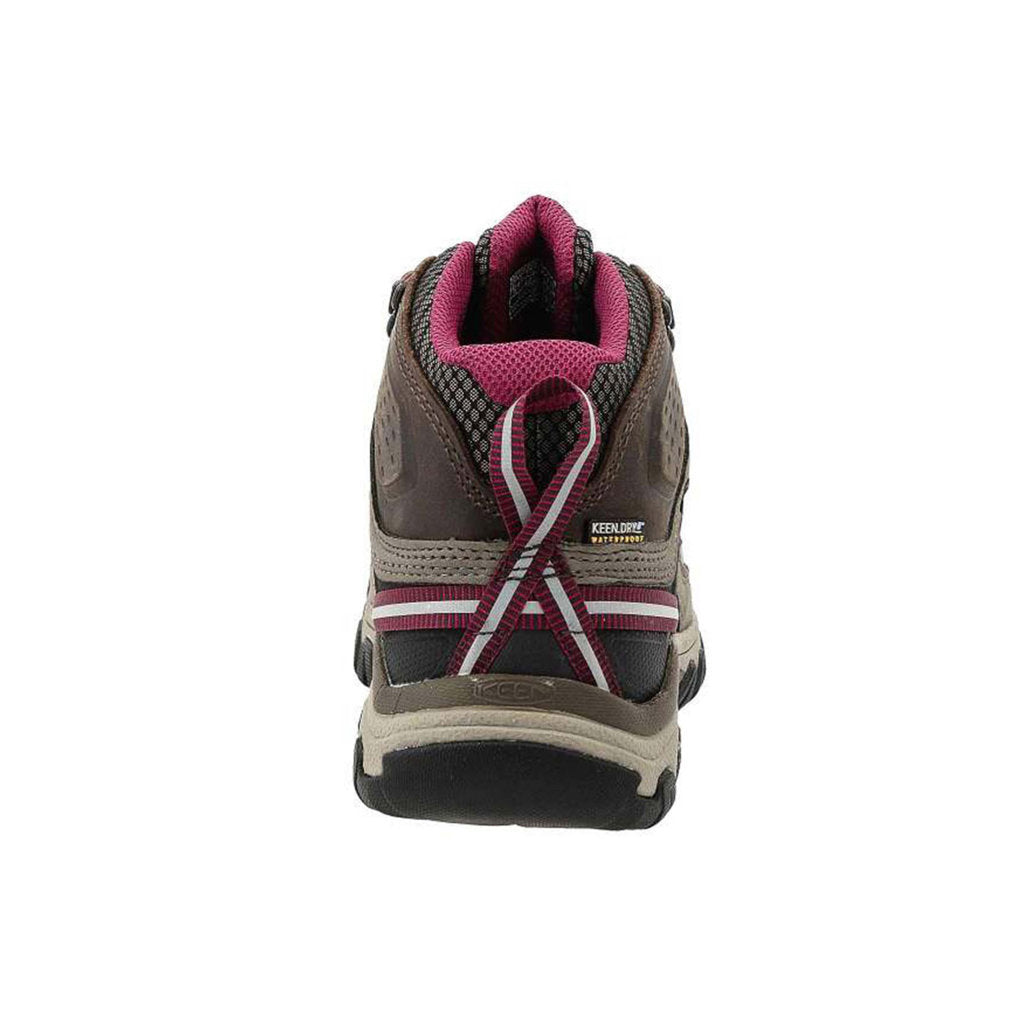 Keen Targhee III Mid Waterproof Leather Women's Hiking Boots#color_weiss boysenberry