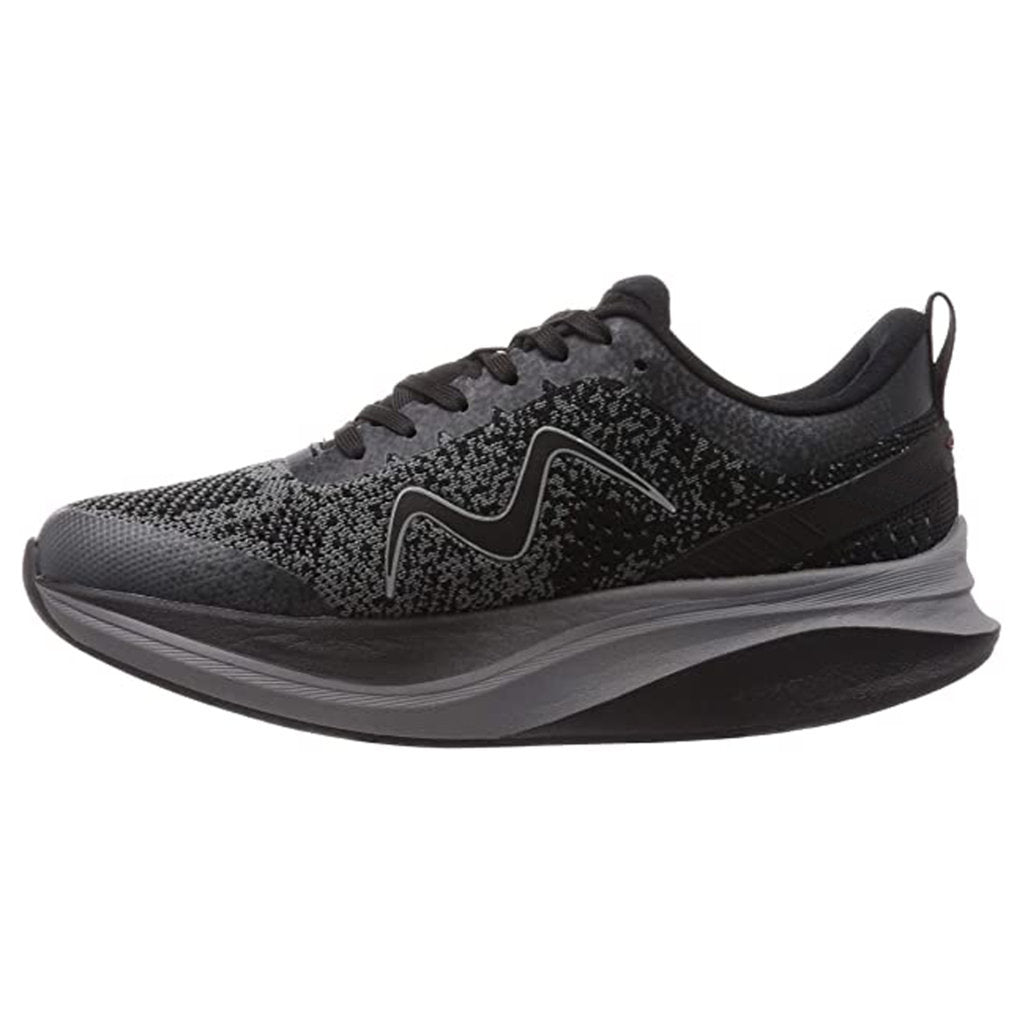 MBT Huracan 3000 Fly Knit Mesh Men's Low-Top Sneakers#color_black castlerock