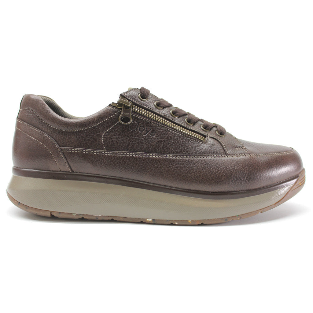 Joya Bruno Leather Mens Shoes#color_dark brown