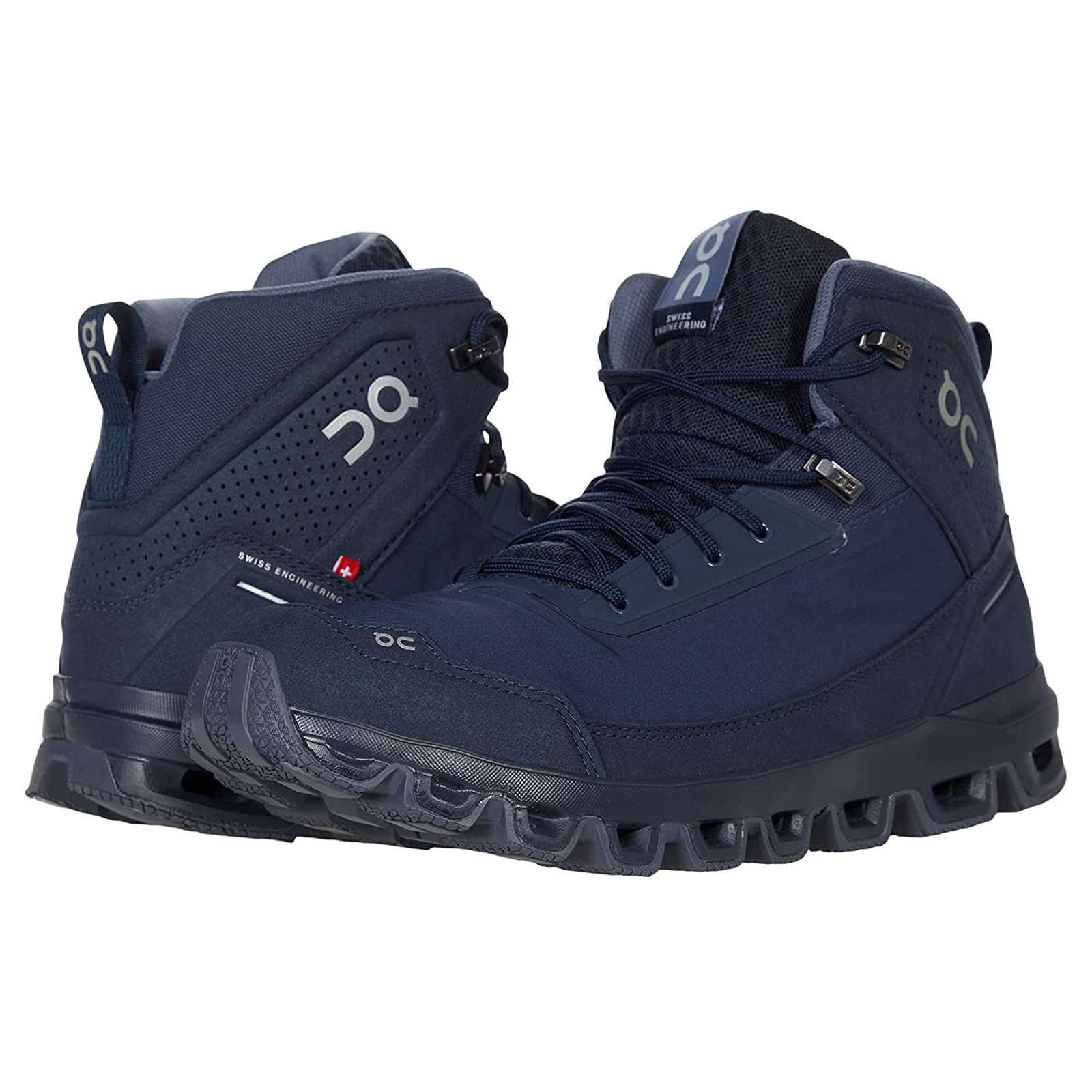 On Cloudridge Textile Men's Running Shoes#color_midnight navy