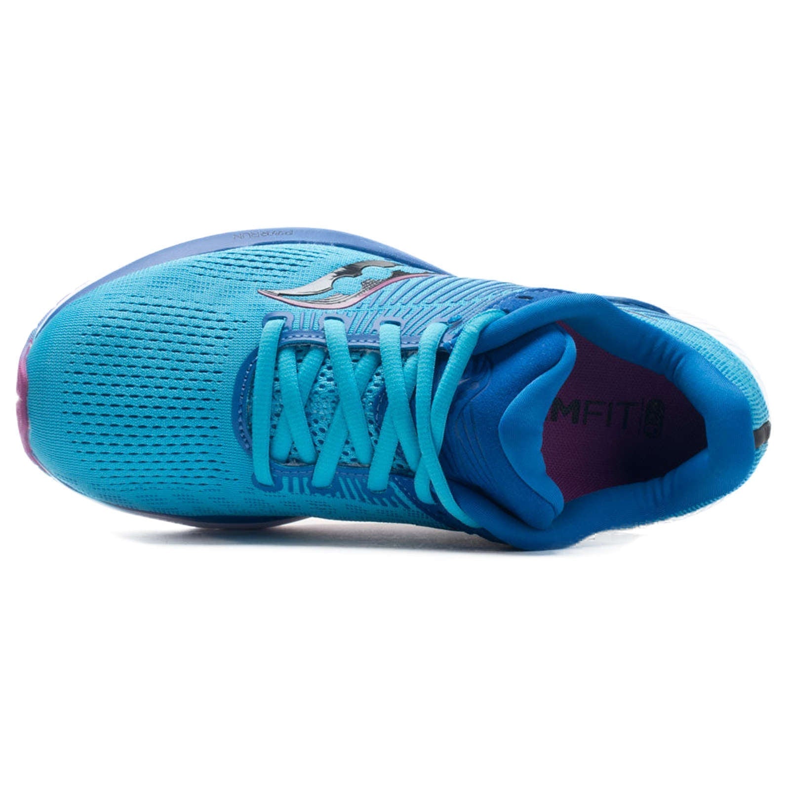 Saucony Guide 14 Synthetic Textile Women's Running Shoes#color_blue blaze berry