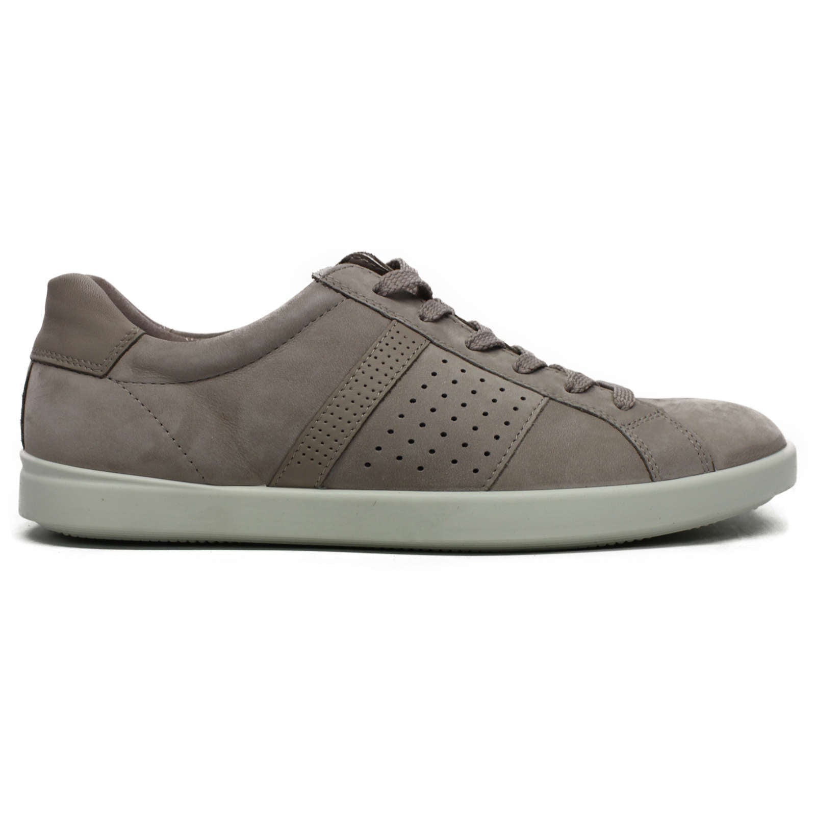 Ecco Leisure Leather Womens Sneakers#color_grey rose