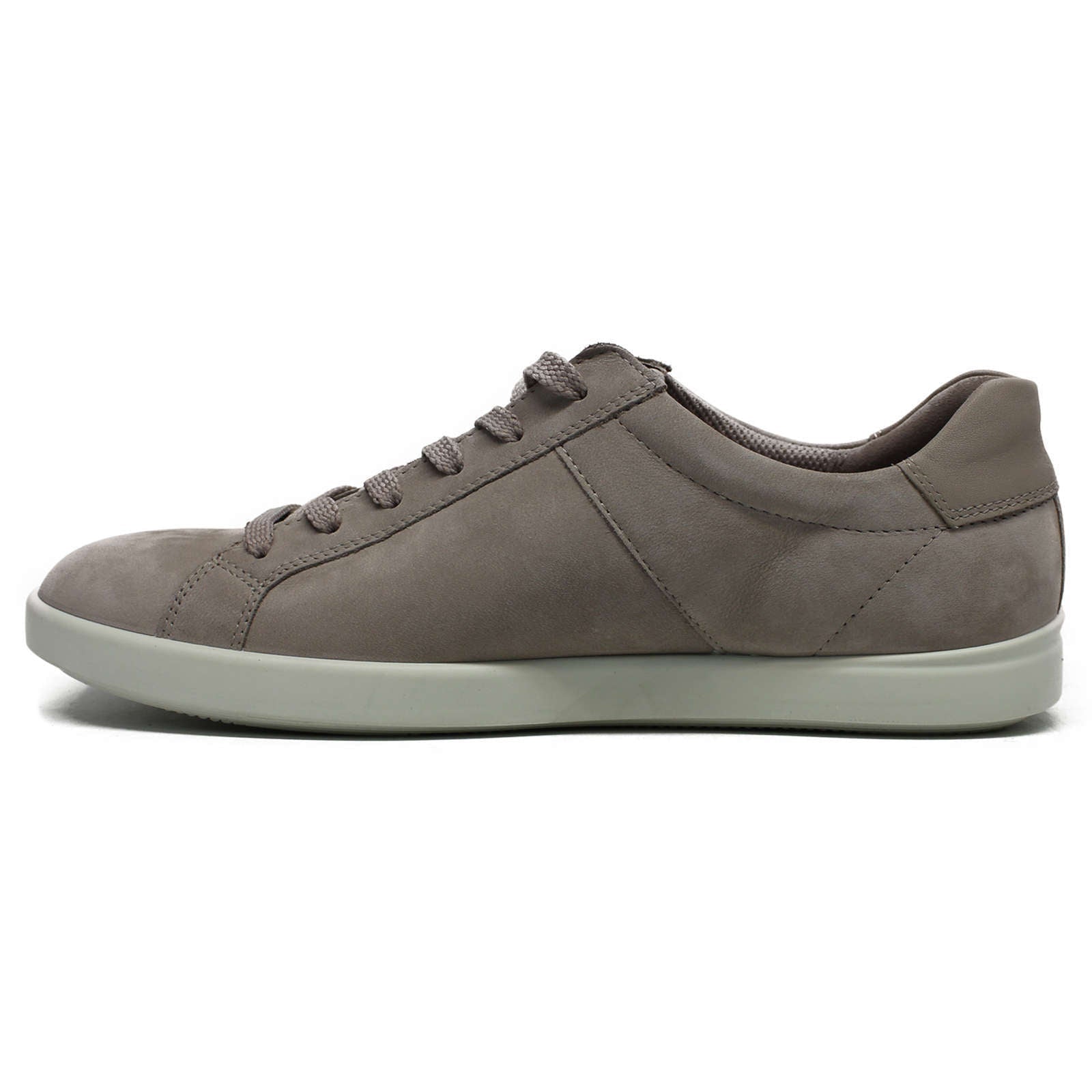 Ecco Leisure Leather Womens Sneakers#color_grey rose