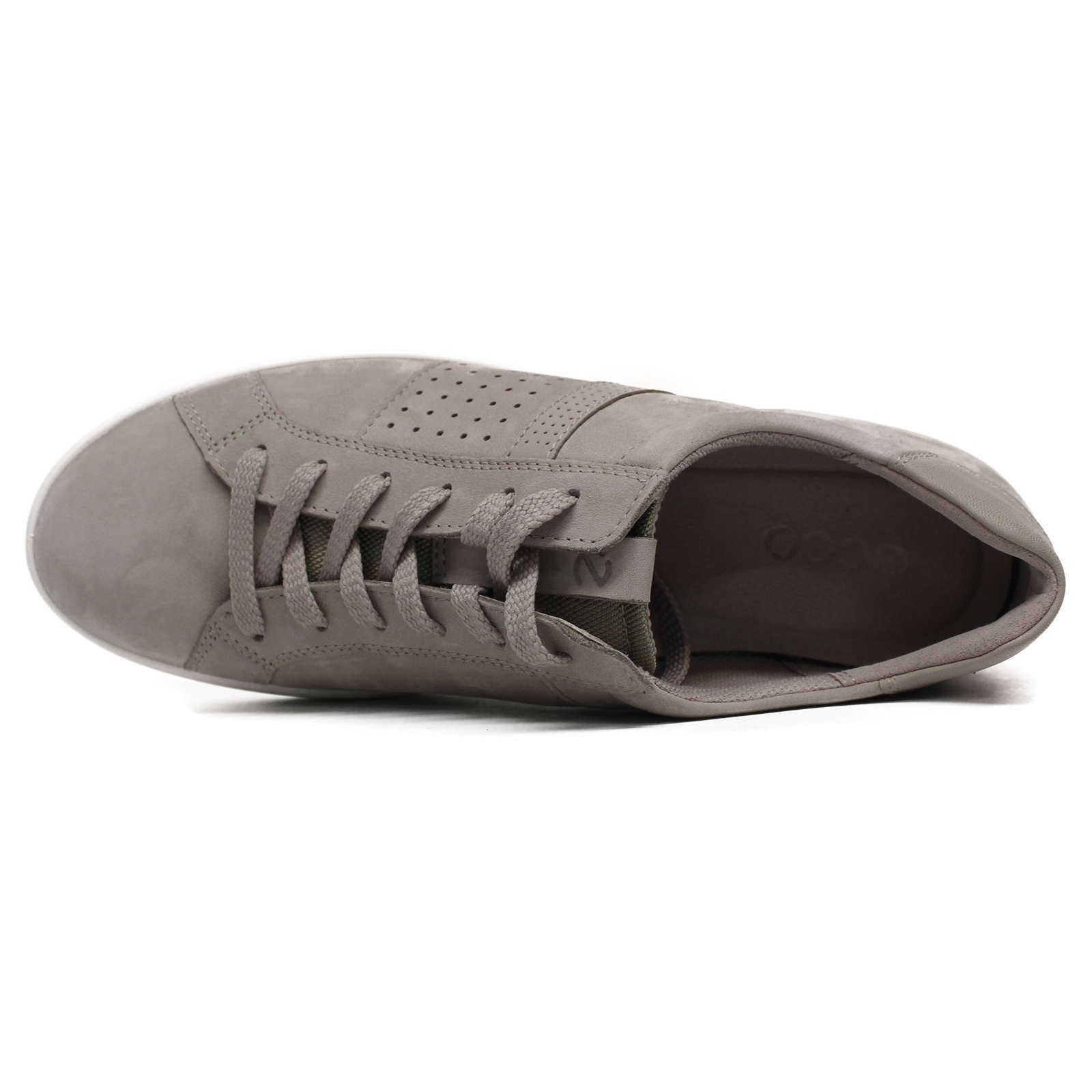 Ecco Leisure Leather Womens Sneakers#color_grey rose