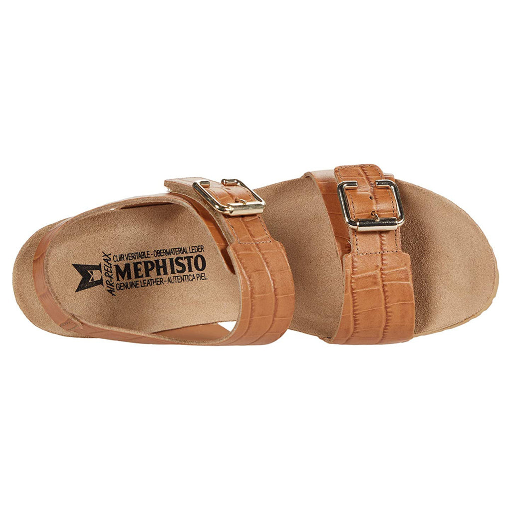 Mephisto Lissandra Leather Womens Sandals#color_hazelnut