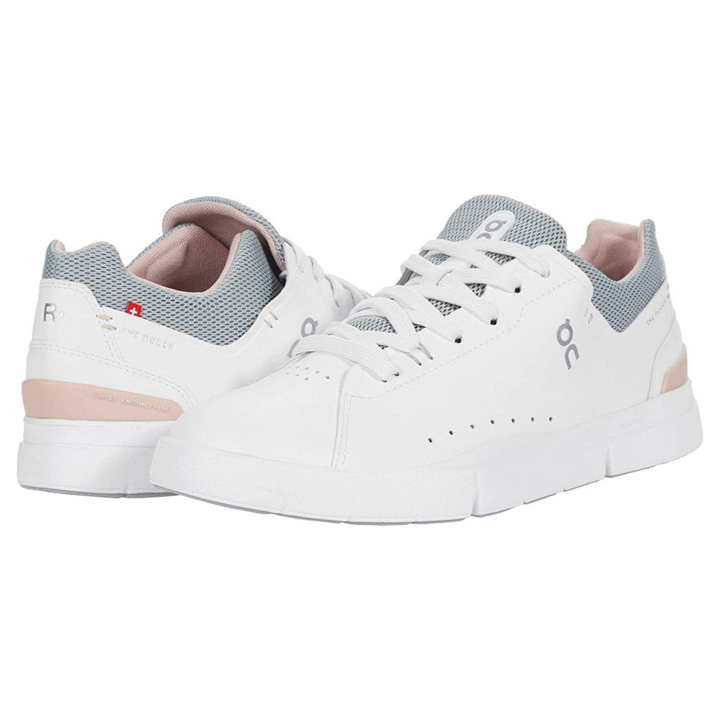 On The Roger Advantage Textile Synthetic Womens Sneakers#color_white rose