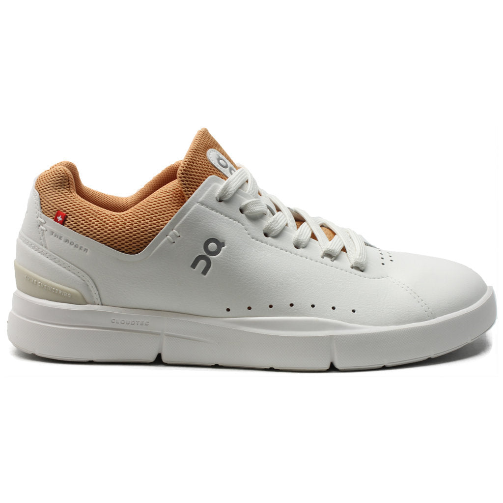 On The Roger Advantage Textile Synthetic Womens Sneakers#color_white copper