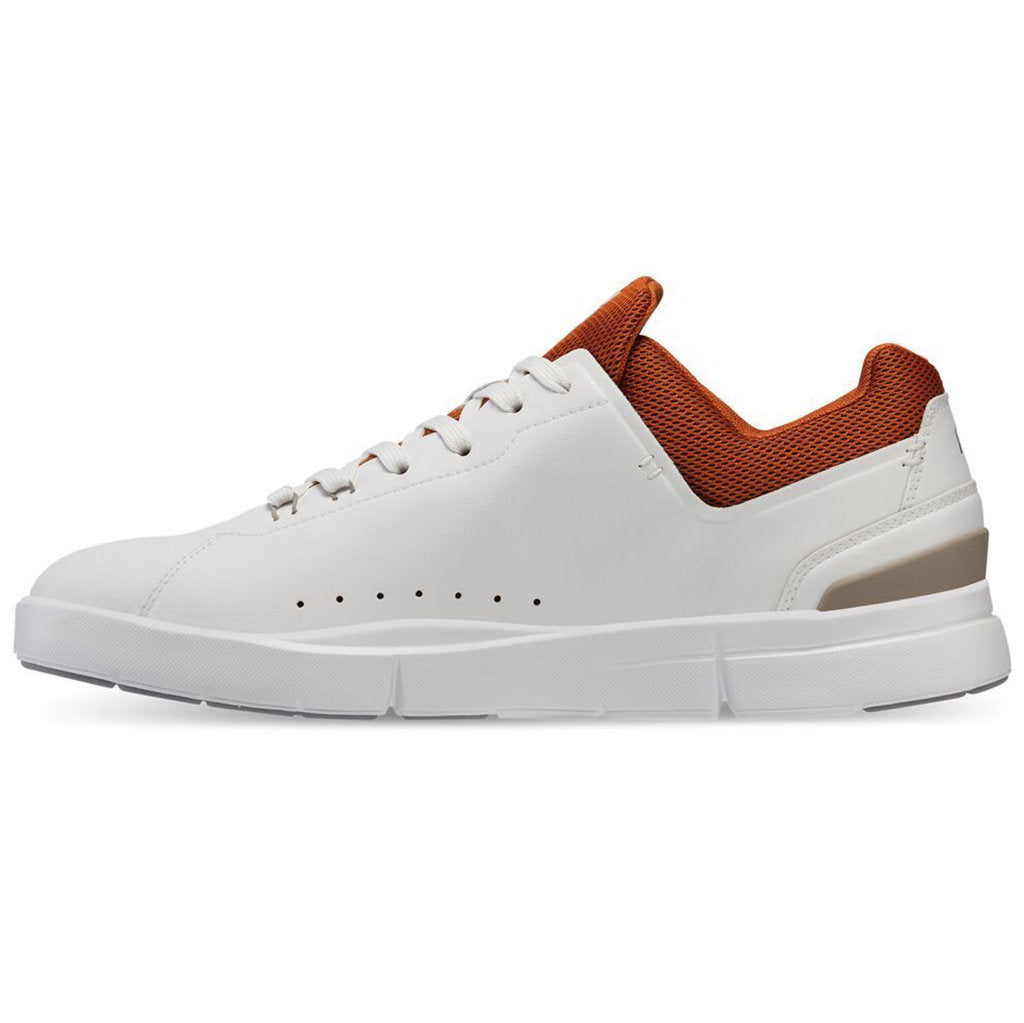 On The Roger Advantage Textile Synthetic Womens Sneakers#color_white rust