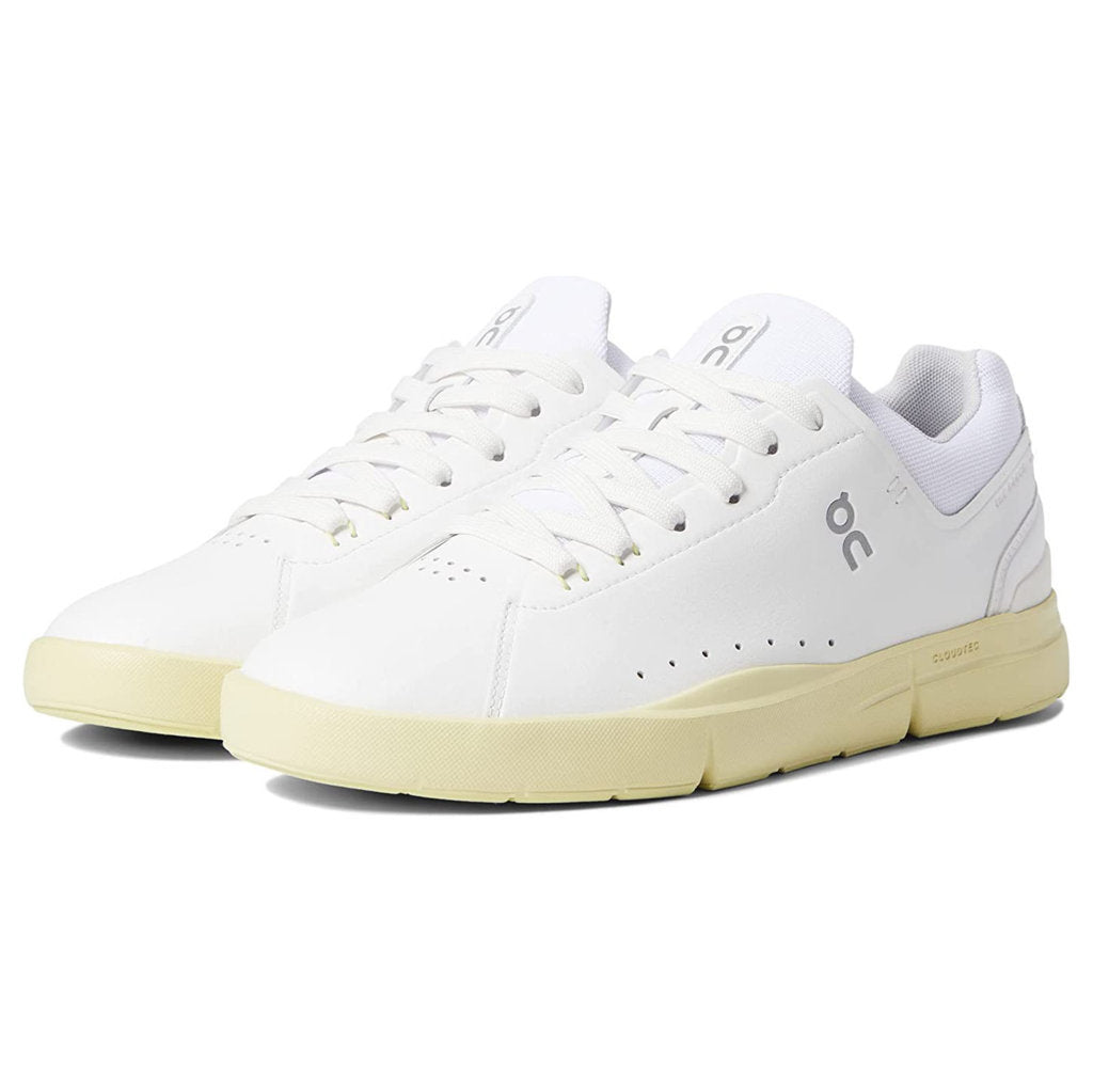 On The Roger Advantage Textile Synthetic Womens Sneakers#color_white hay