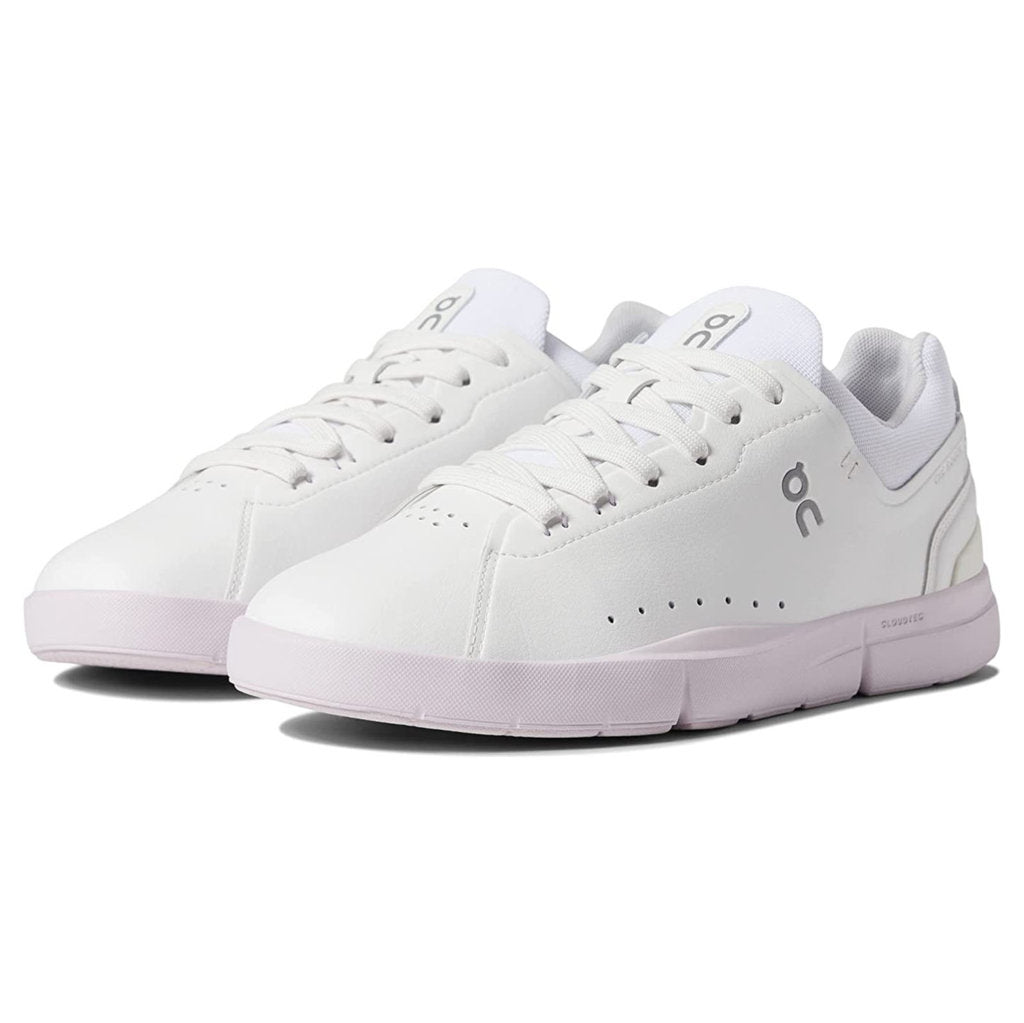 On The Roger Advantage Textile Synthetic Womens Sneakers#color_white lily