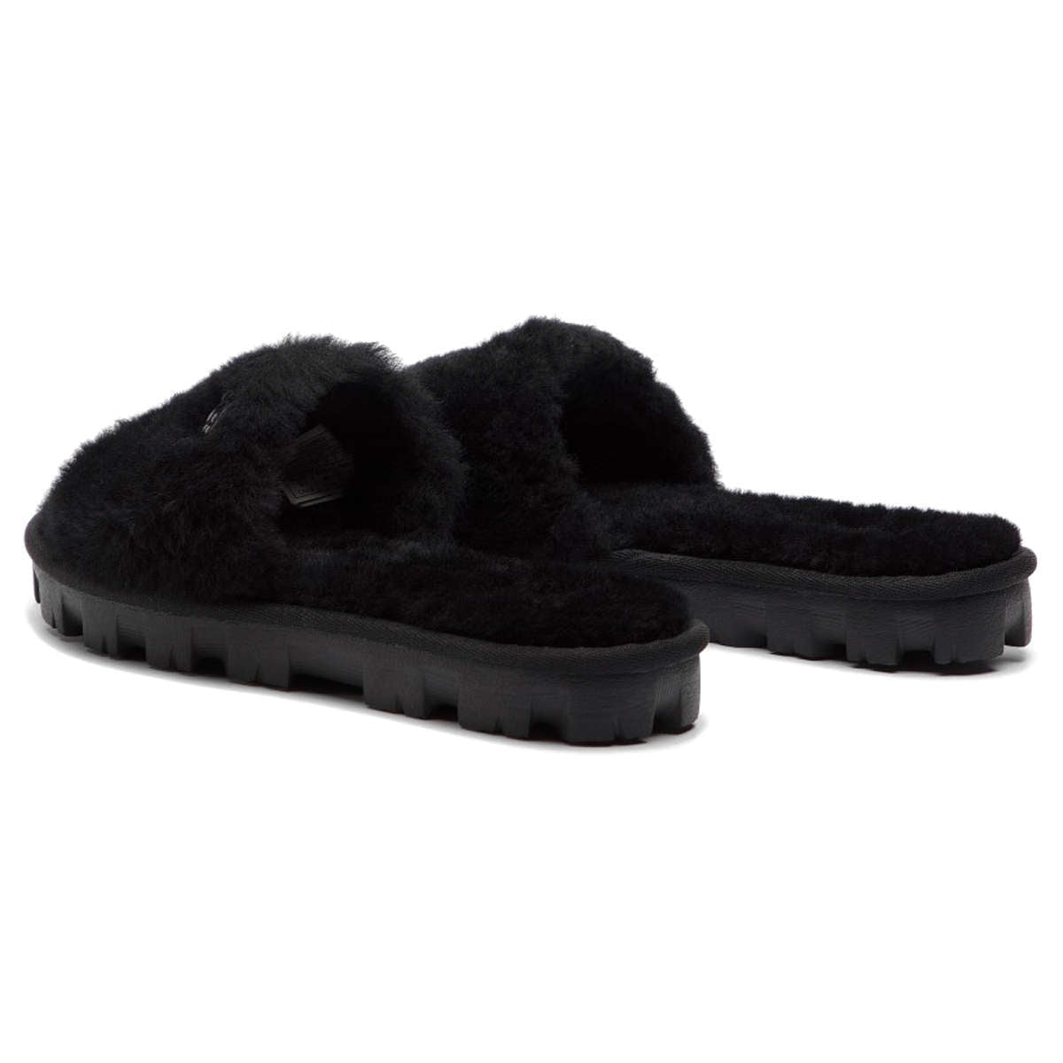 UGG Cozette Sheepskin Leather Women's Slippers#color_black