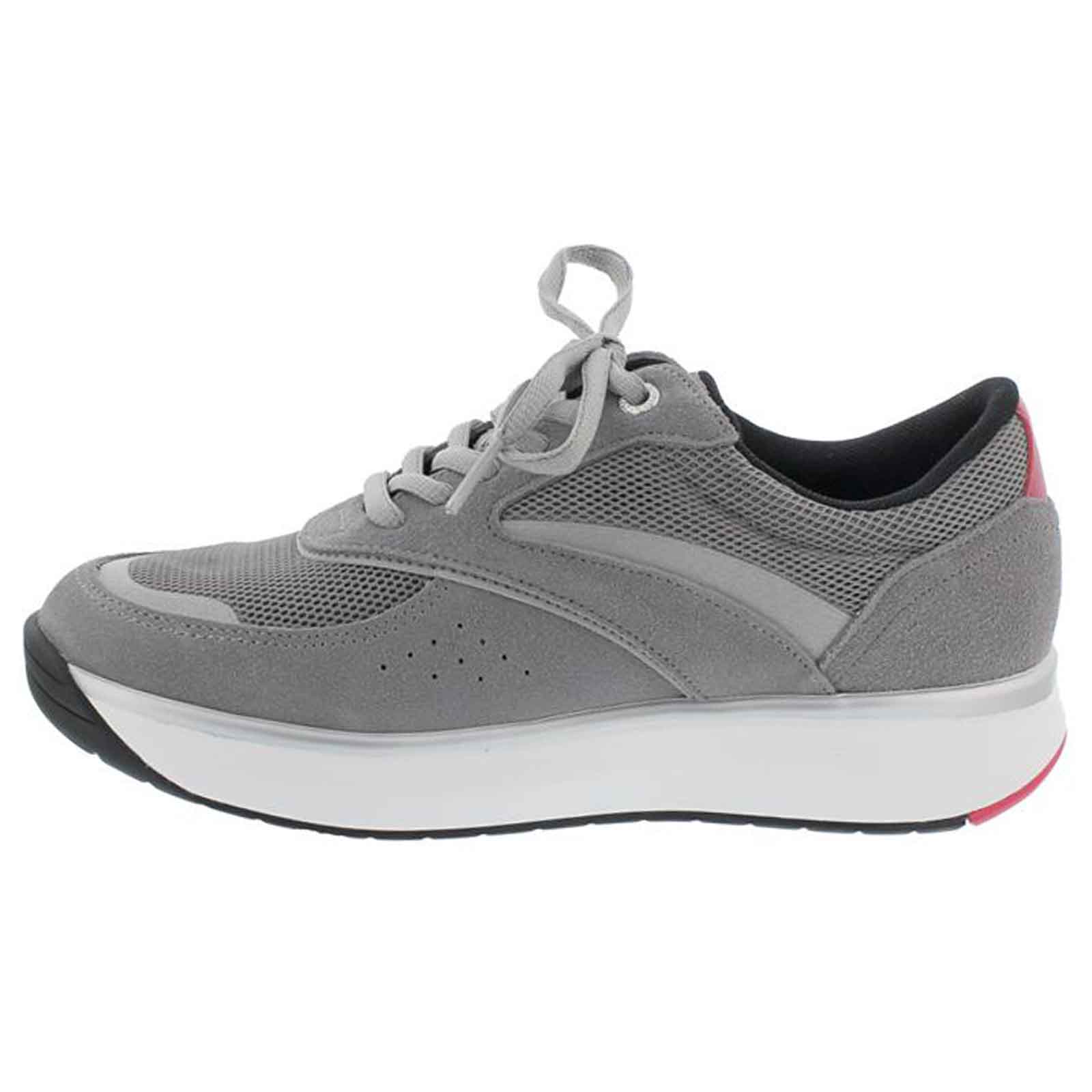 Joya Sydney II Velour Leather & Textile Women's Sneakers#color_grey