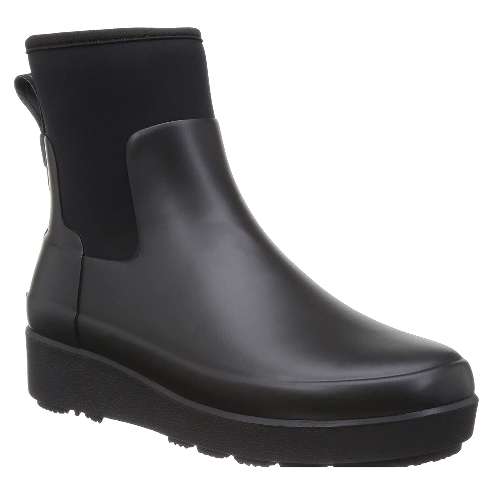 Hunter Refined Creeper Neo Rubber Women's Chelsea Boots#color_black