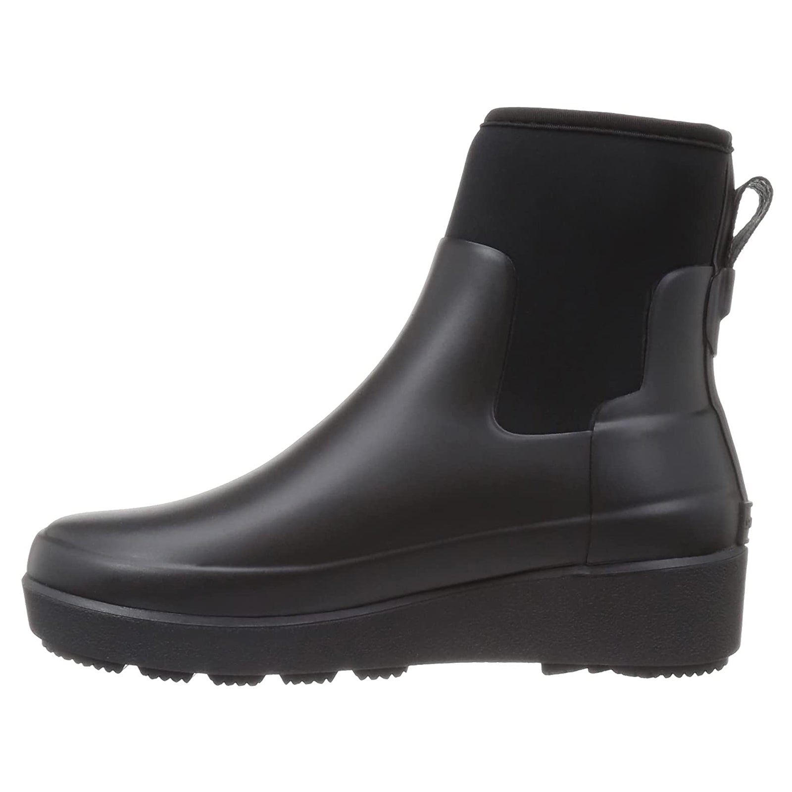 Hunter Refined Creeper Neo Rubber Women's Chelsea Boots#color_black