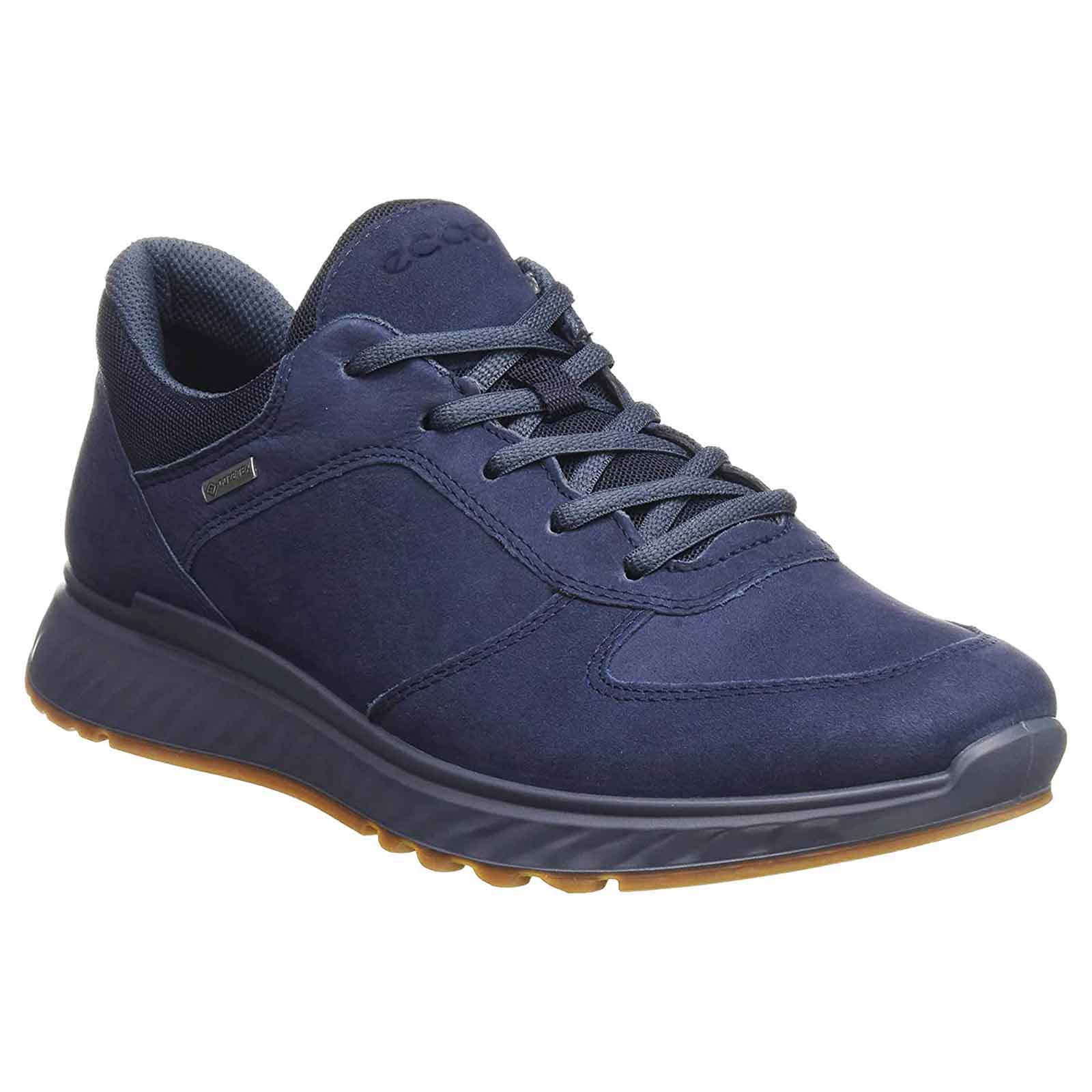 Ecco Exostride Low GTX Leather Mens Shoes#color_night sky