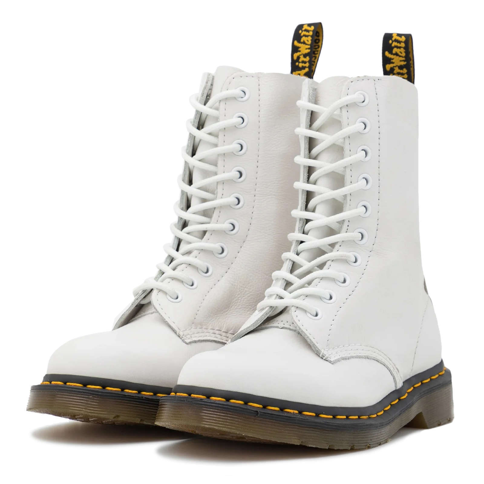 Dr. Martens 1490 Virginia Leather Women's Mid-Calf Boots#color_optical white