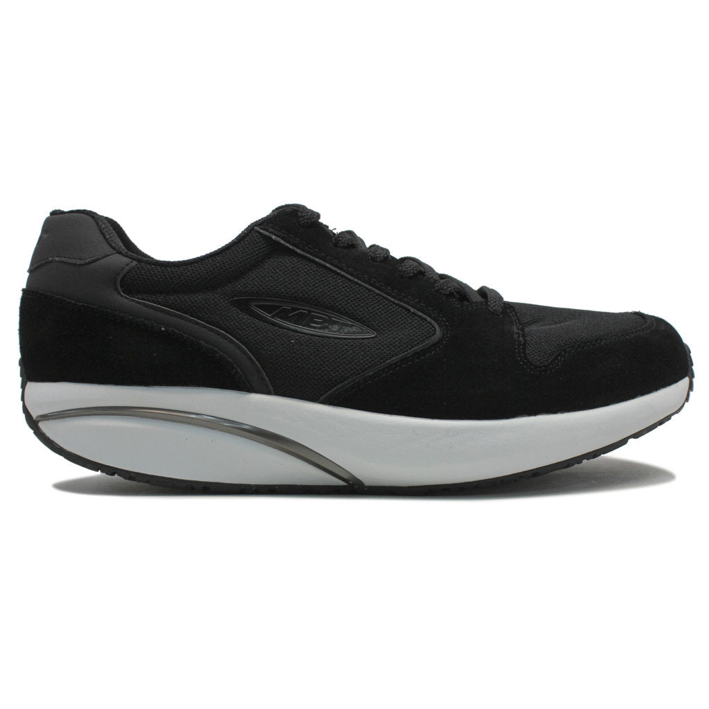 MBT MBT 1997 Classic Leather Textile Mens Sneakers#color_black white