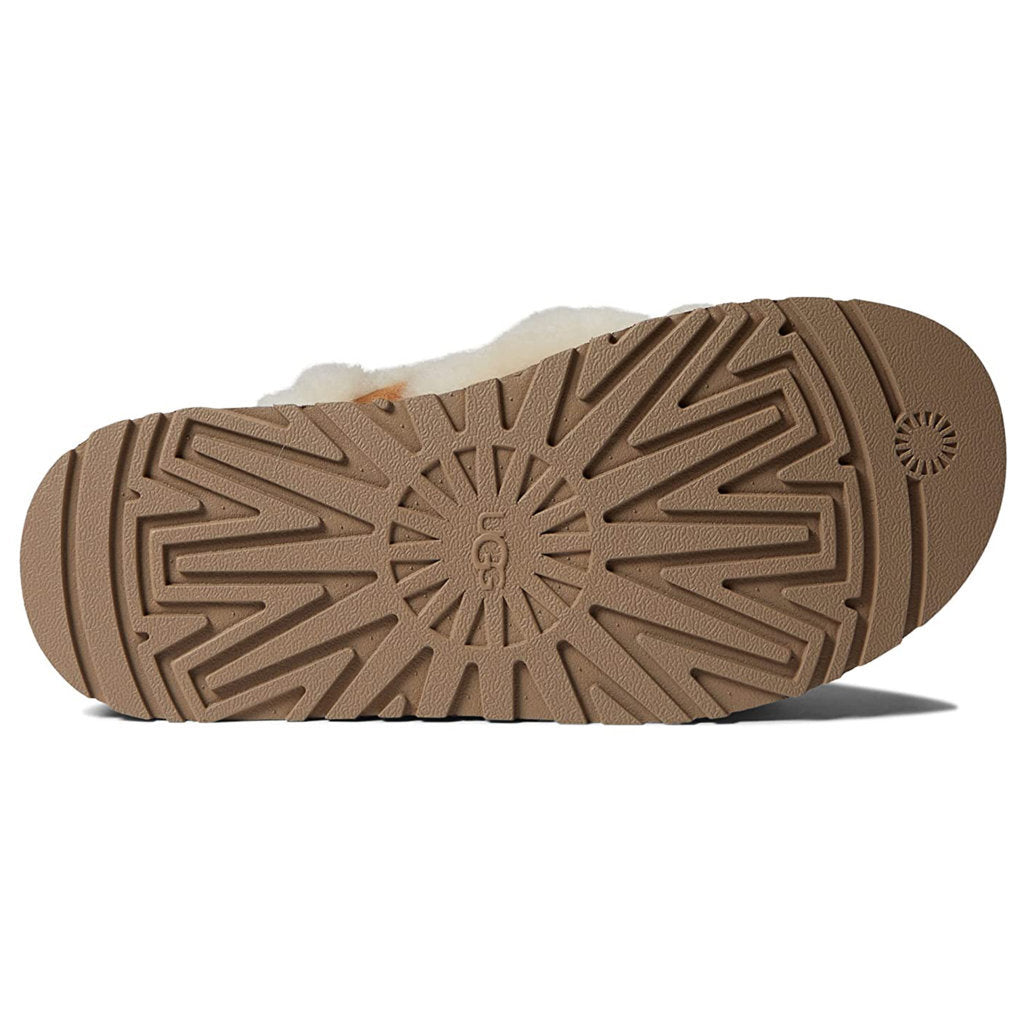 UGG Disco Cross Slide Suede Sheepskin Women's Sandals#color_chestnut