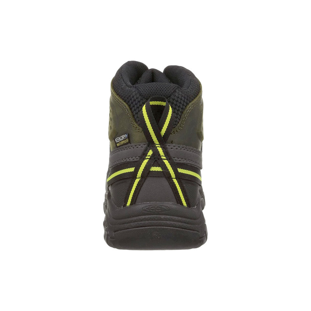 Keen Targhee III Mid WP Leather Textile Mens Boots#color_forest night evening primrose