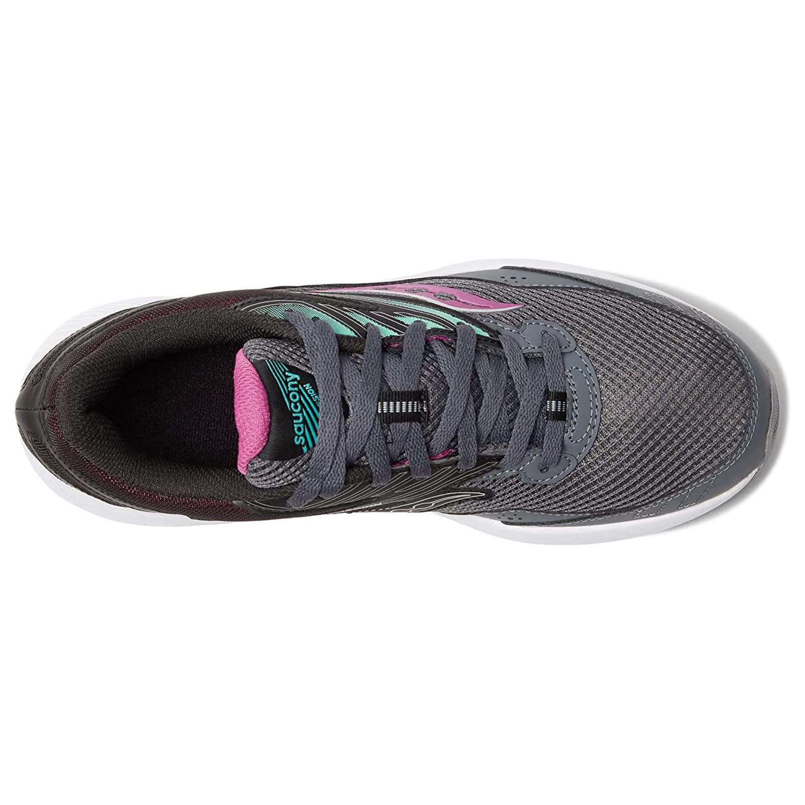 Saucony Cohesion 15 Synthetic Textile Women's Low-Top Sneakers#color_shadow razzle