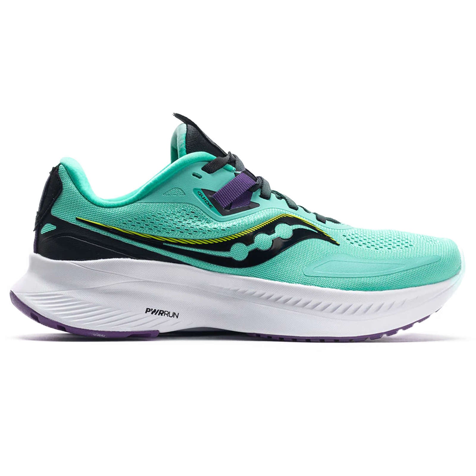 Saucony Guide 15 Synthetic Textile Women's Low-Top Sneakers#color_cool mint acid