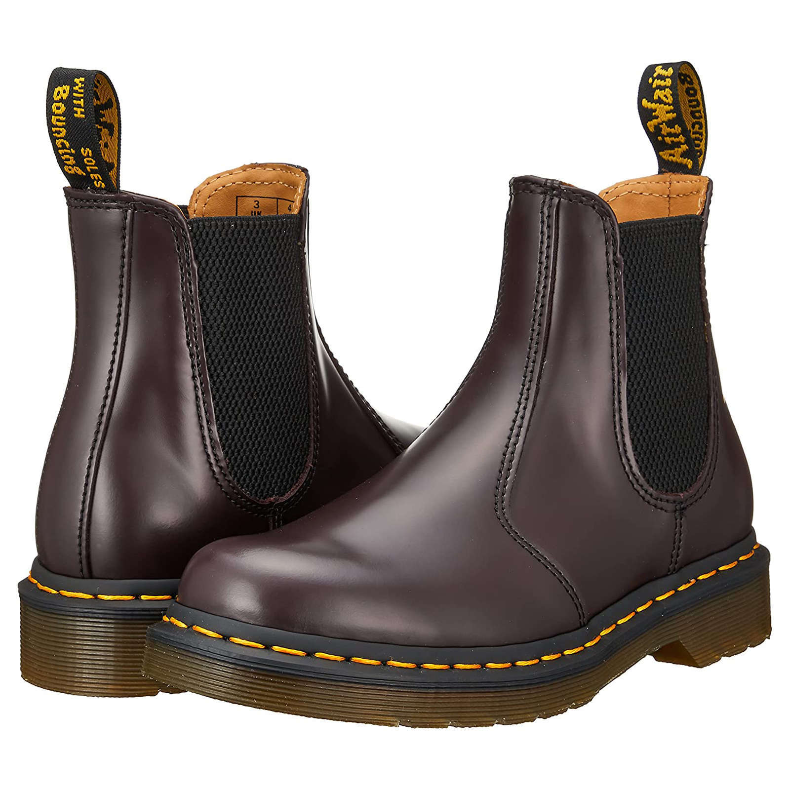 Dr. Martens 2976 Smooth Leather Unisex Chelsea Boots#color_burgundy