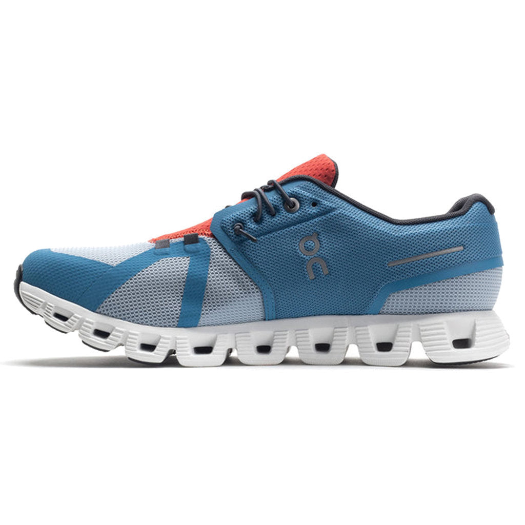 On Cloud 5 Push Textile Men's Running Shoes#color_niagara chambray