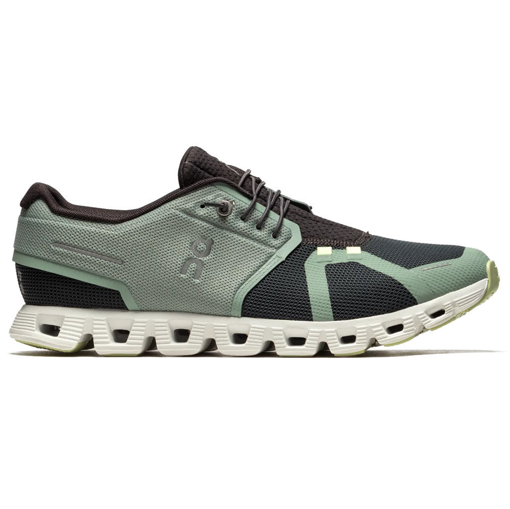 On Cloud 5 Push Textile Men's Running Shoes#color_moss stone