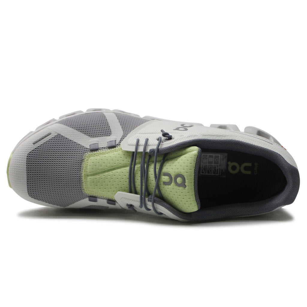 On Cloud 5 Push Textile Men's Running Shoes#color_undyed white glacier